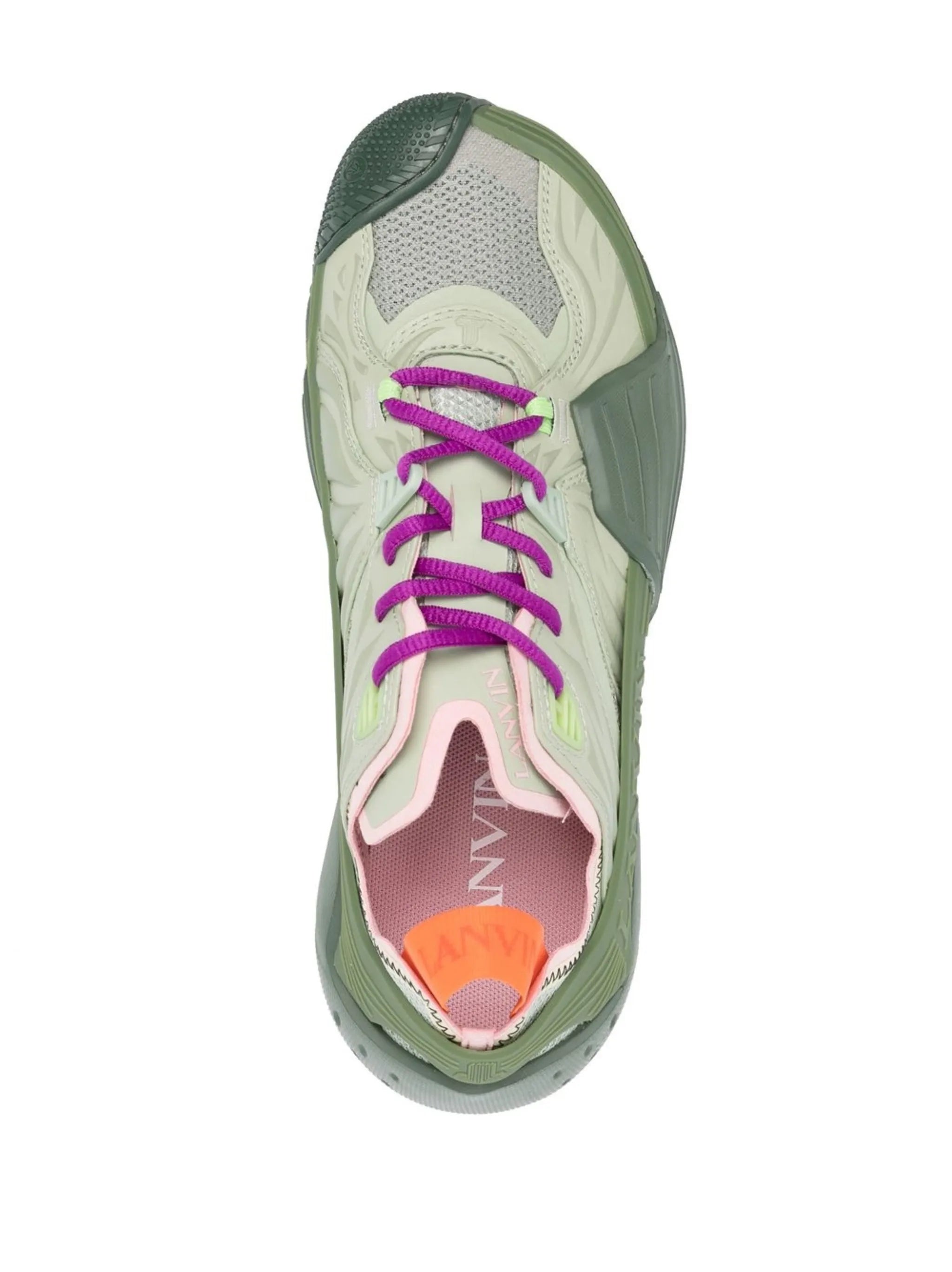 multi-panel lace-up sneakers