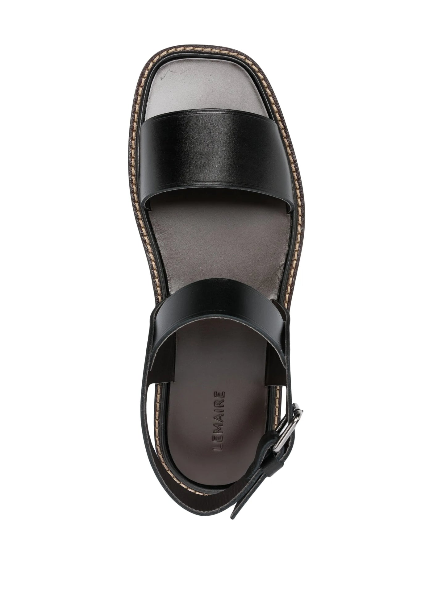 square-toe flat sandals