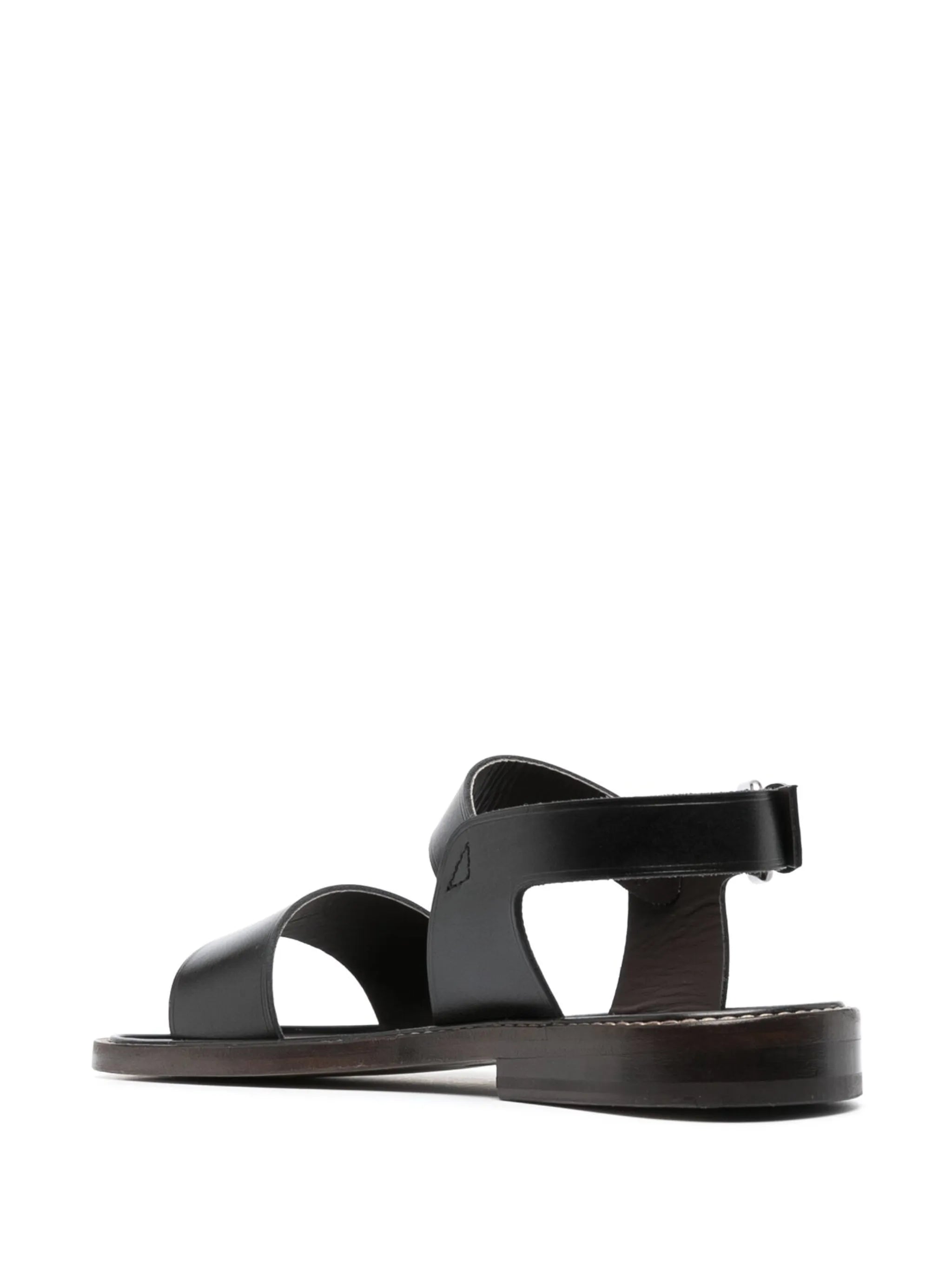square-toe flat sandals