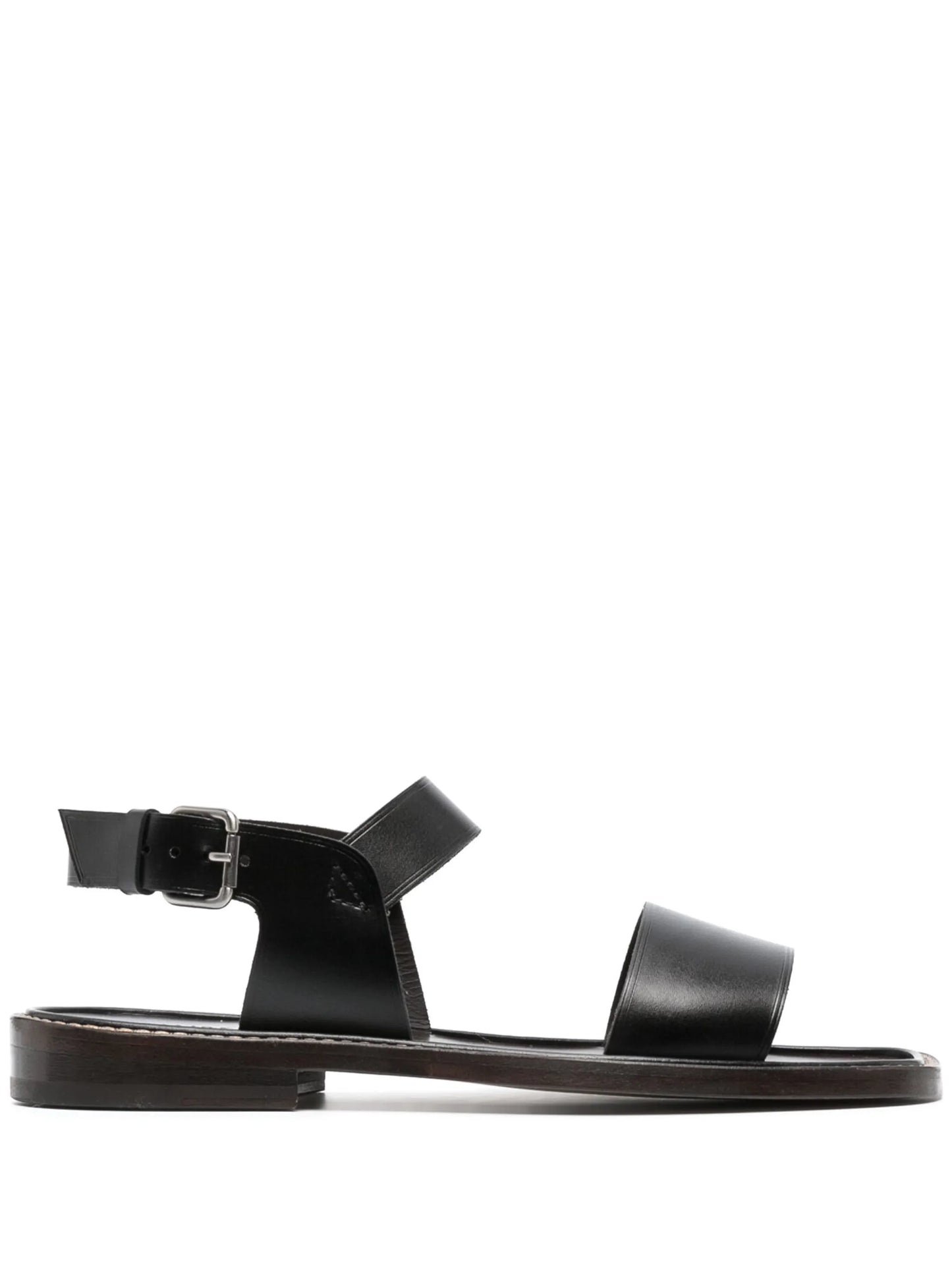 square-toe flat sandals