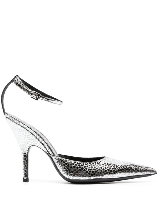 Eliza 115mm ankle-strap pumps