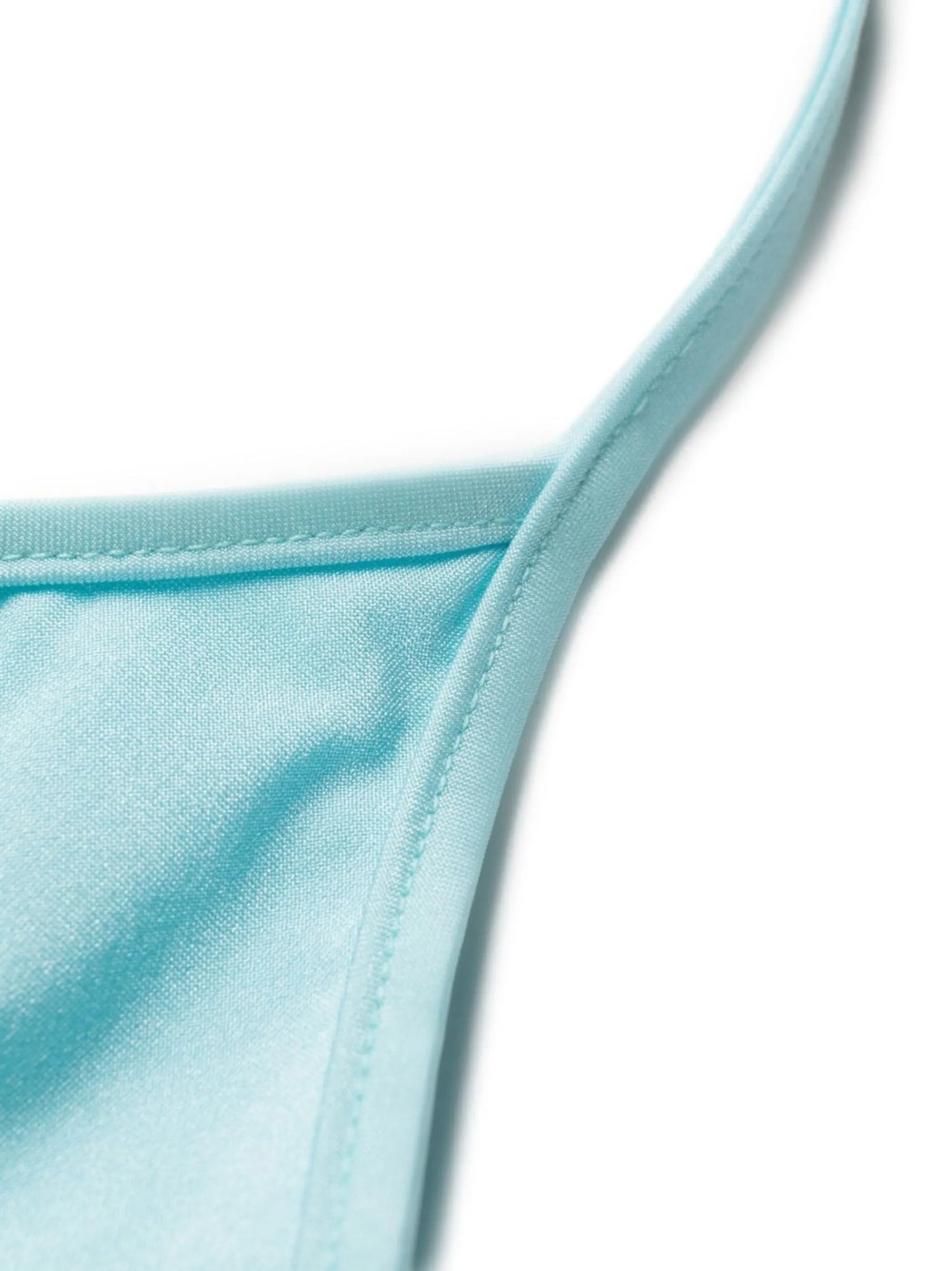 appliqué-logo scoop-neck bikini