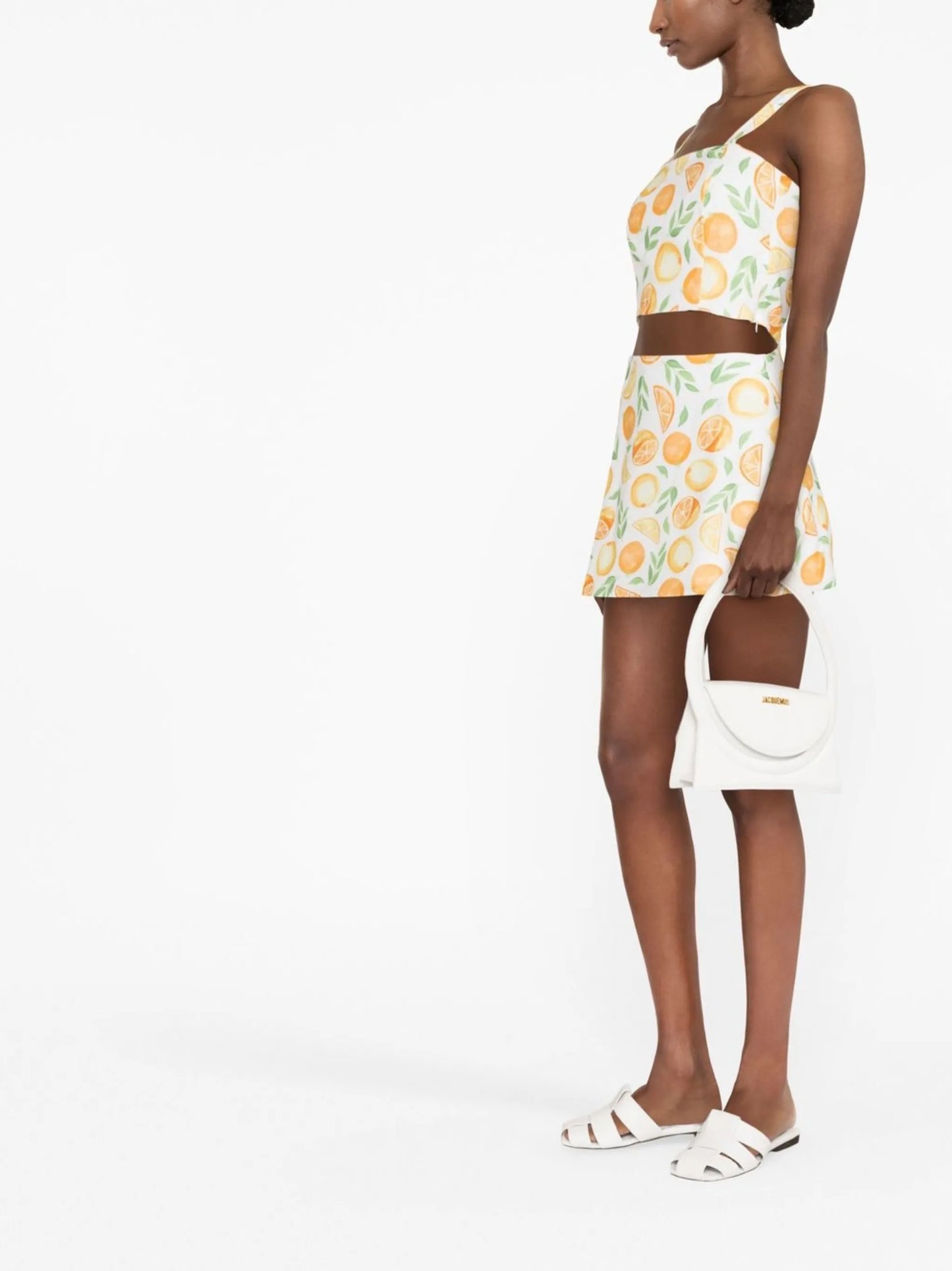 Bridie fruit-print top