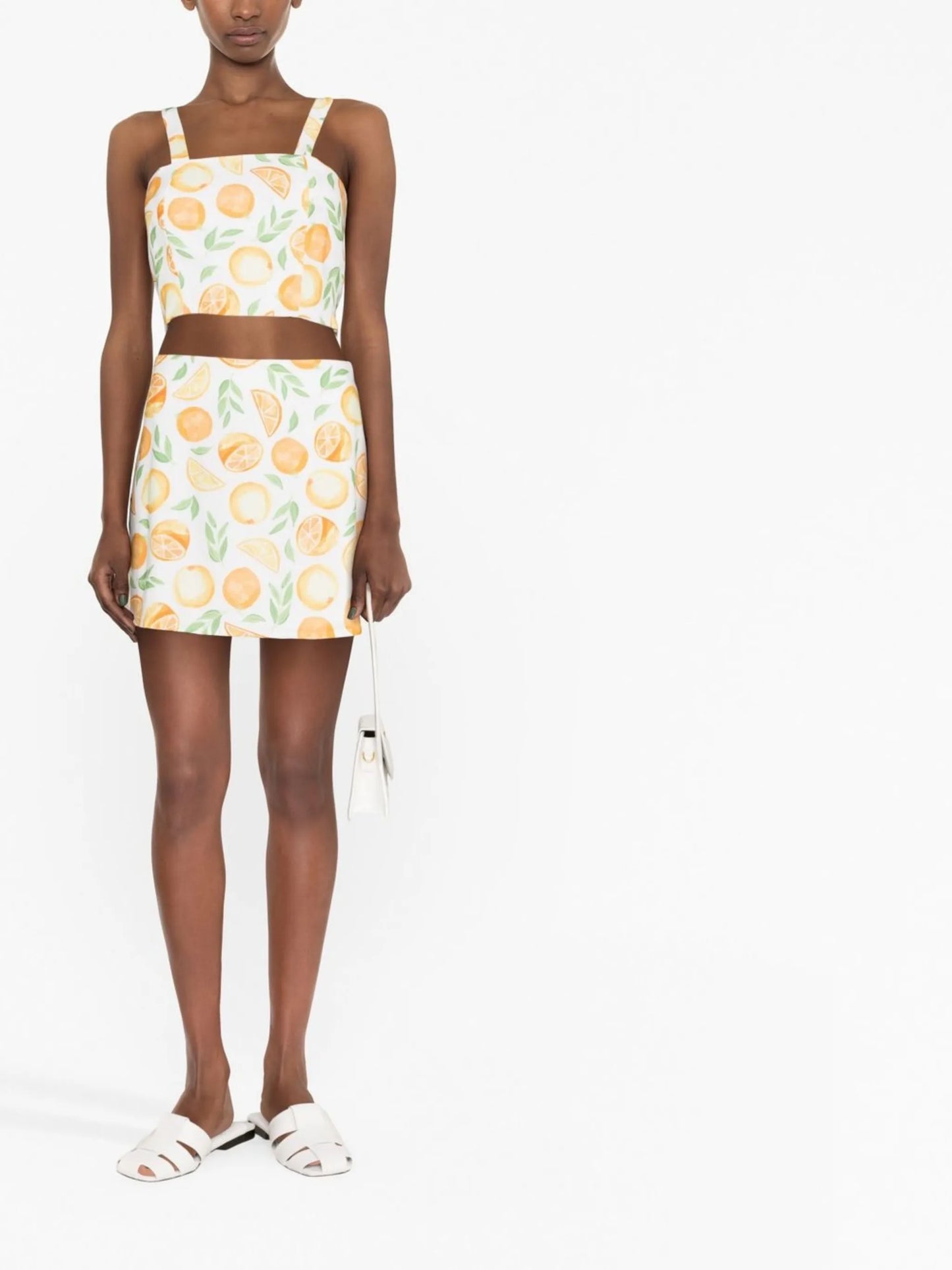 Bridie fruit-print top