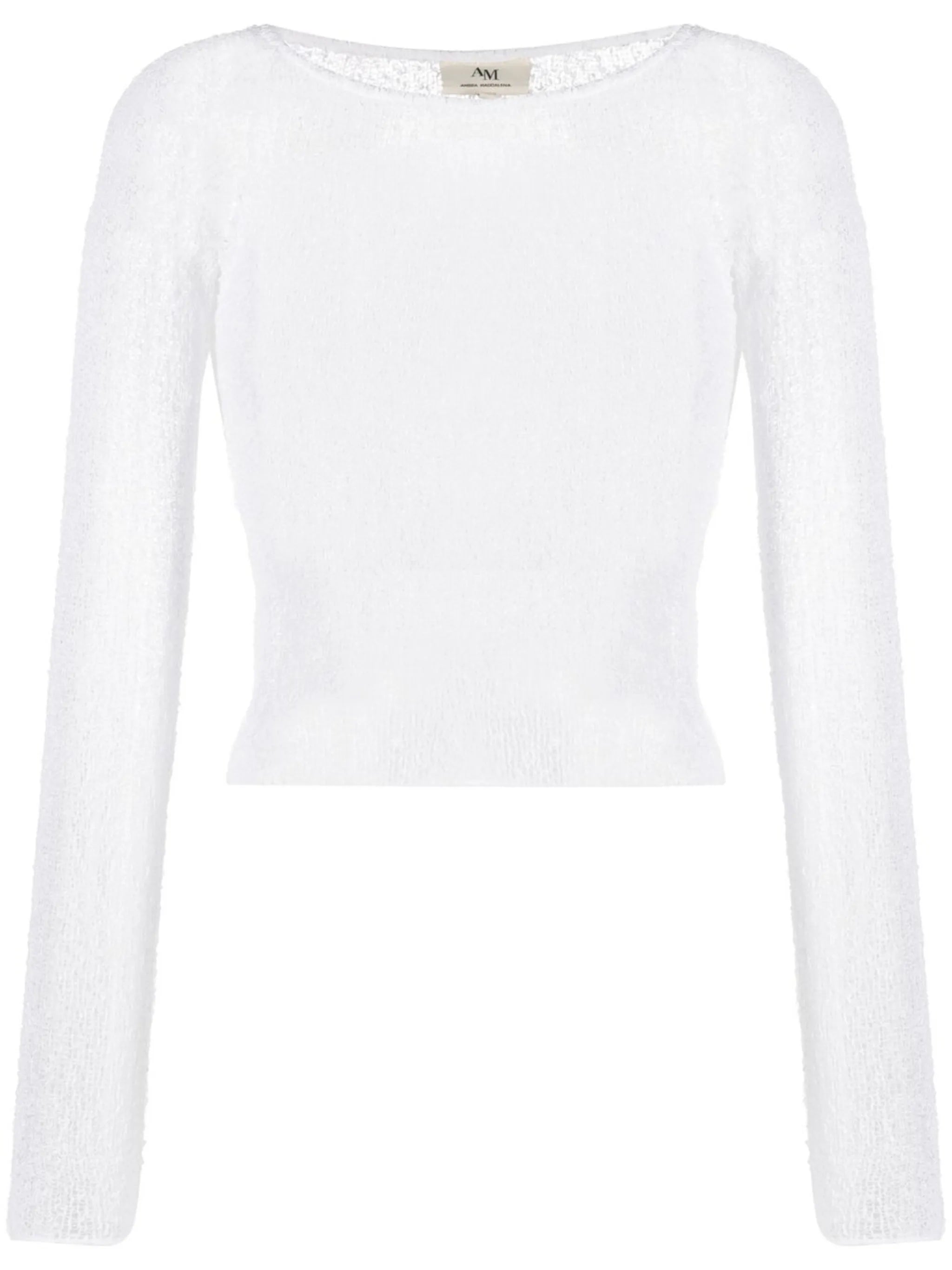 Beckie open-knit crew-neck jumper