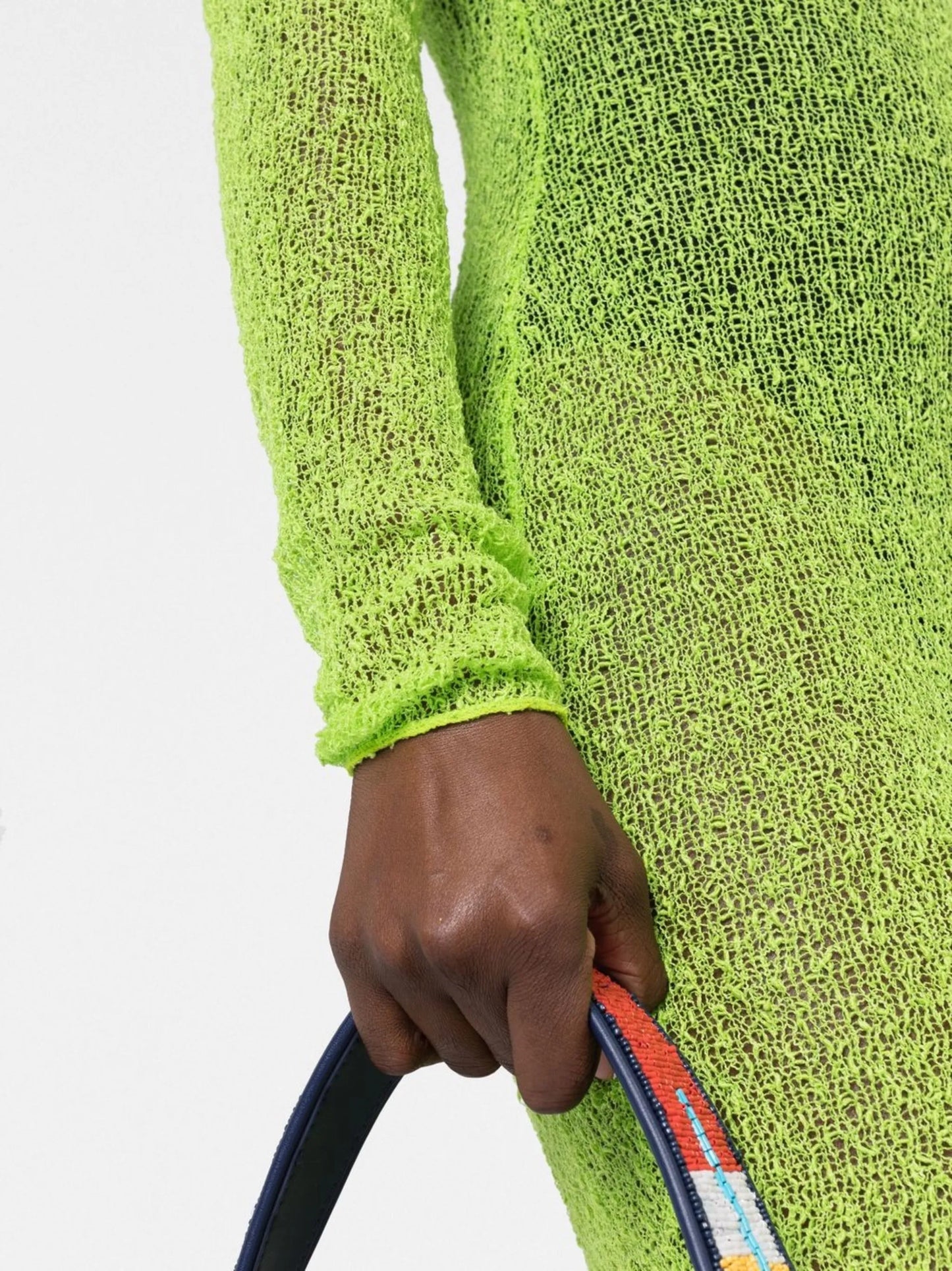Andy sheer knitted minidress