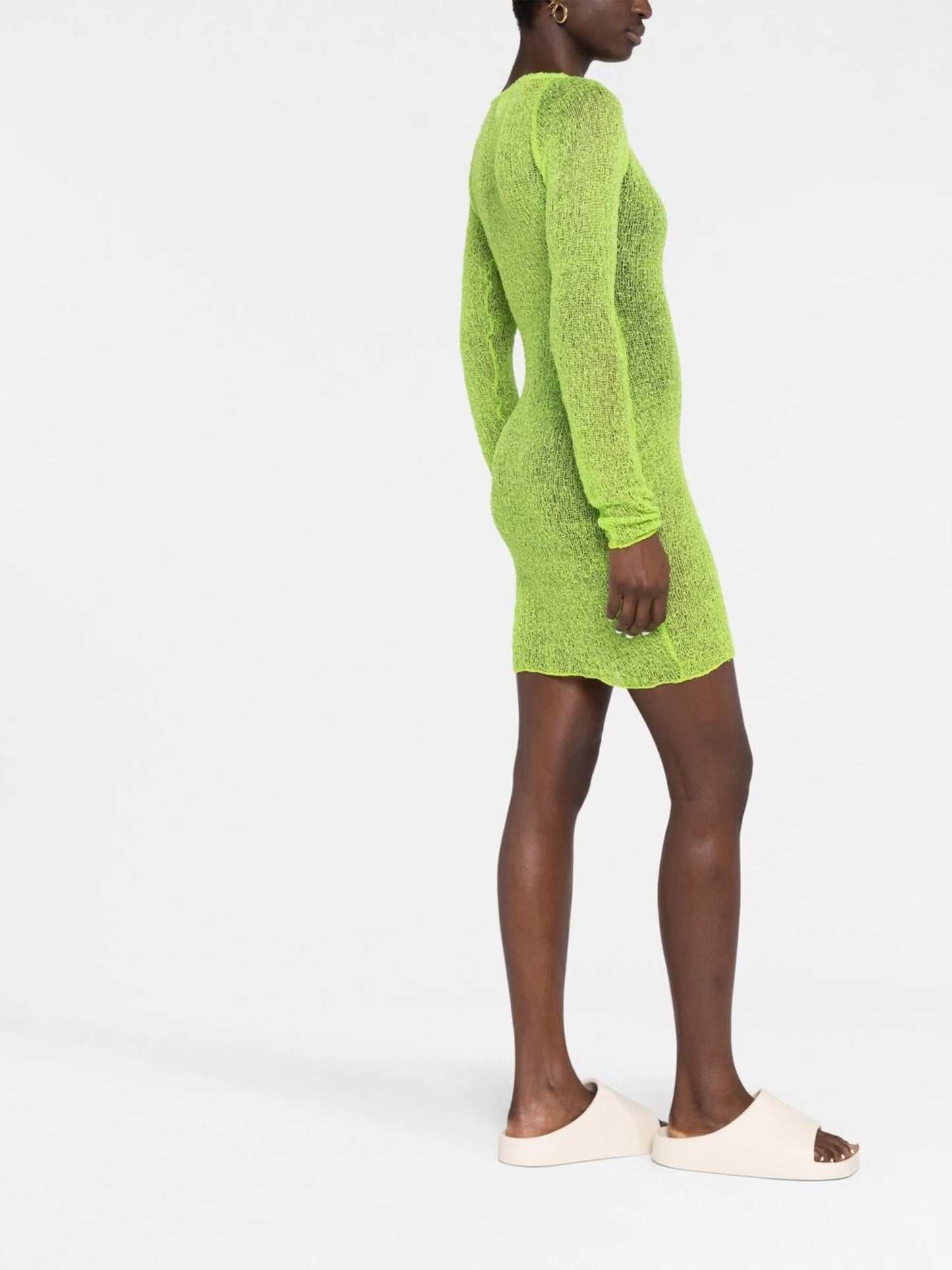 Andy sheer knitted minidress