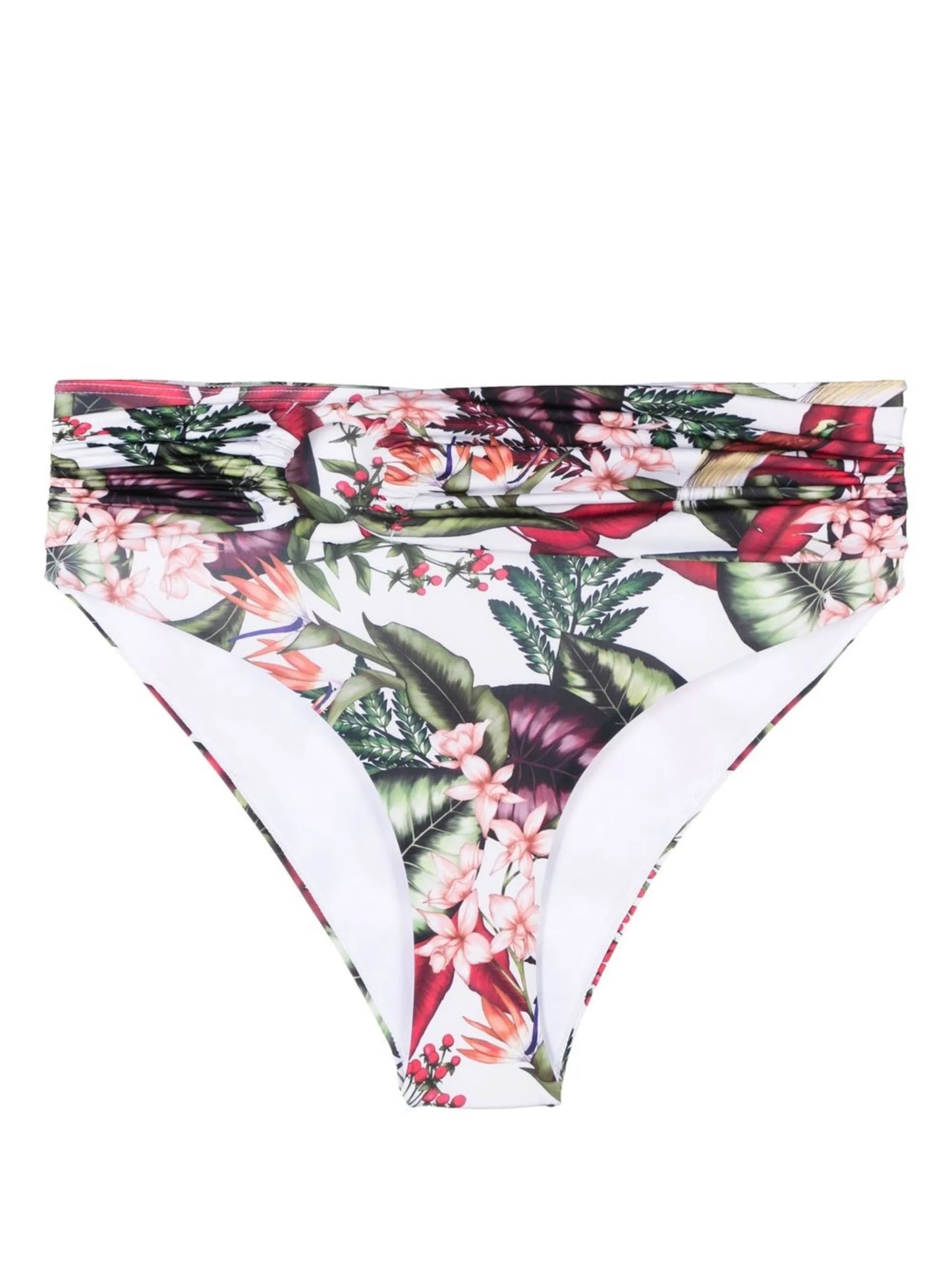 floral-print bikini bottoms
