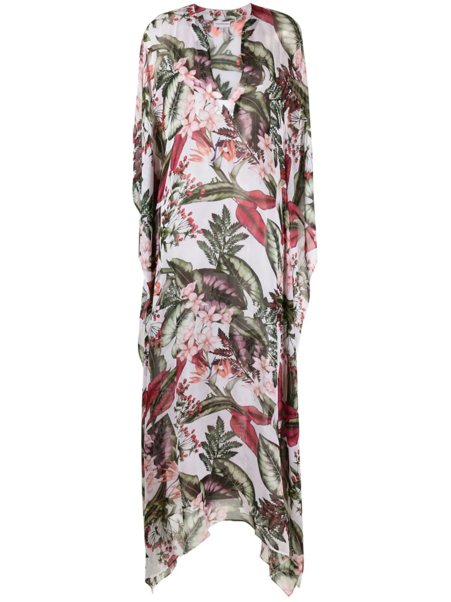 Rozanne Tropical-print maxi dress