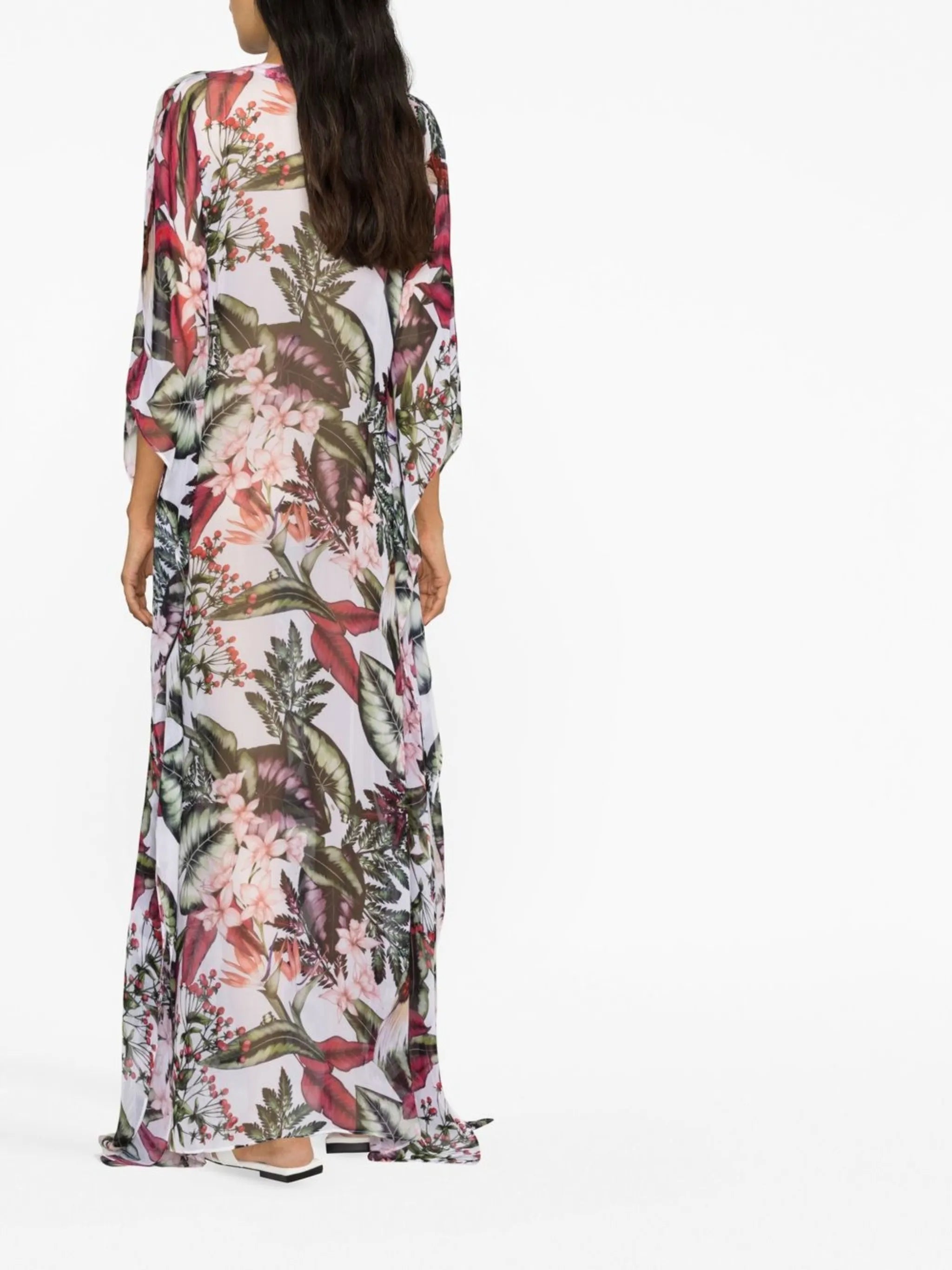 Rozanne Tropical-print maxi dress