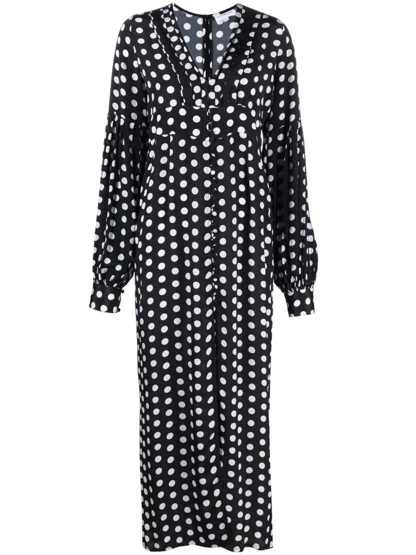 Gaia polka-dot buttoned dress