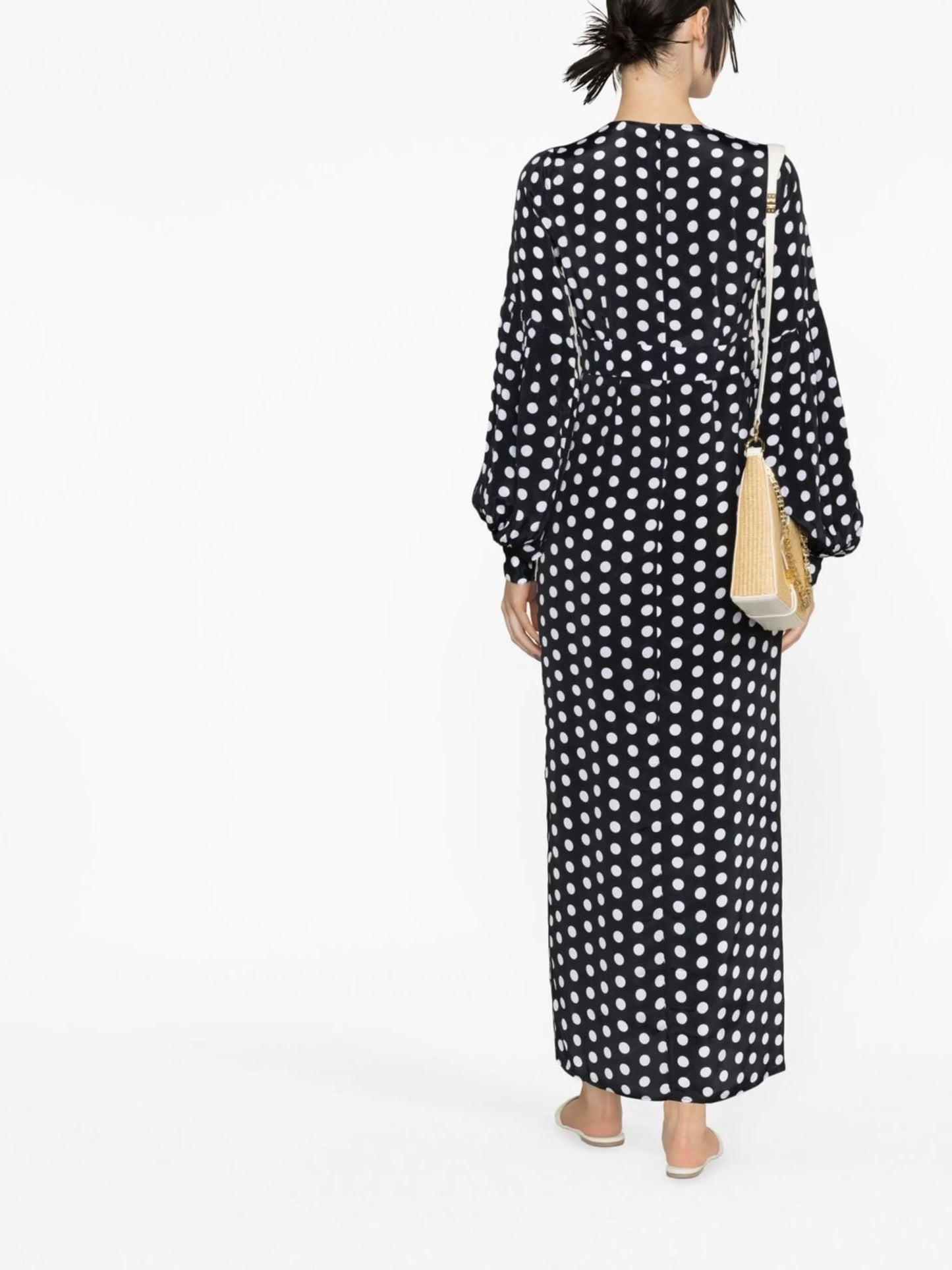 Gaia polka-dot buttoned dress