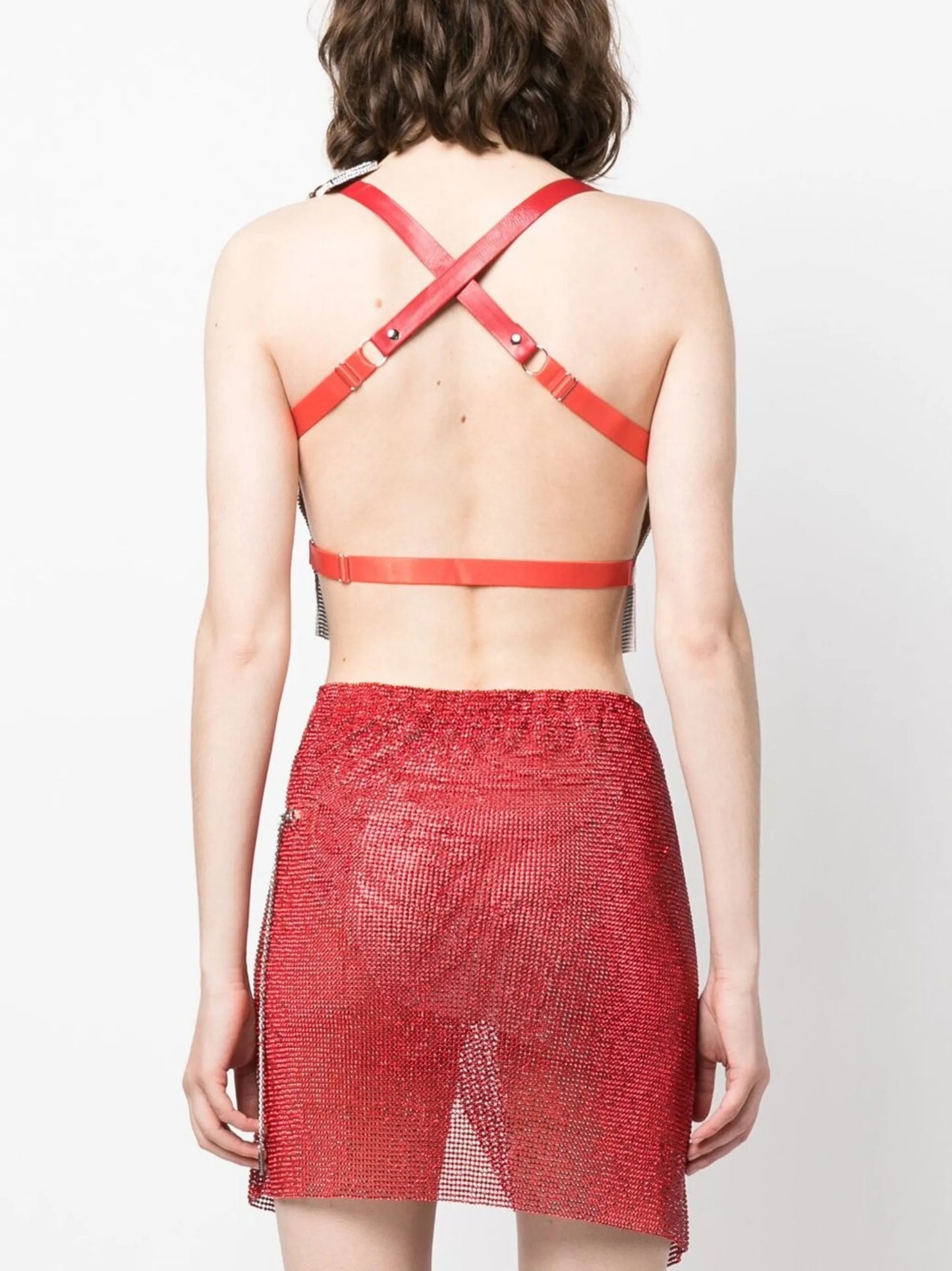 mesh-chain cropped top