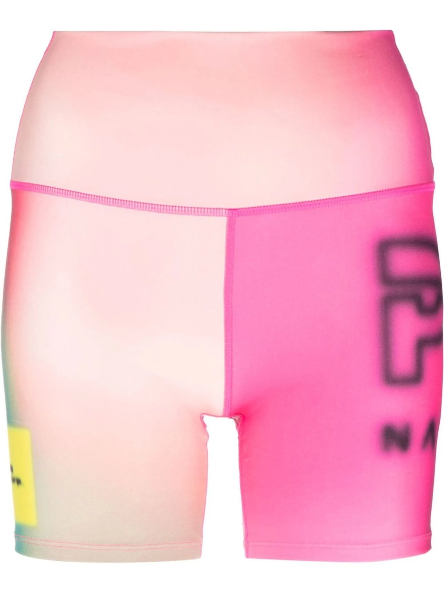 Immersion panelled biker shorts