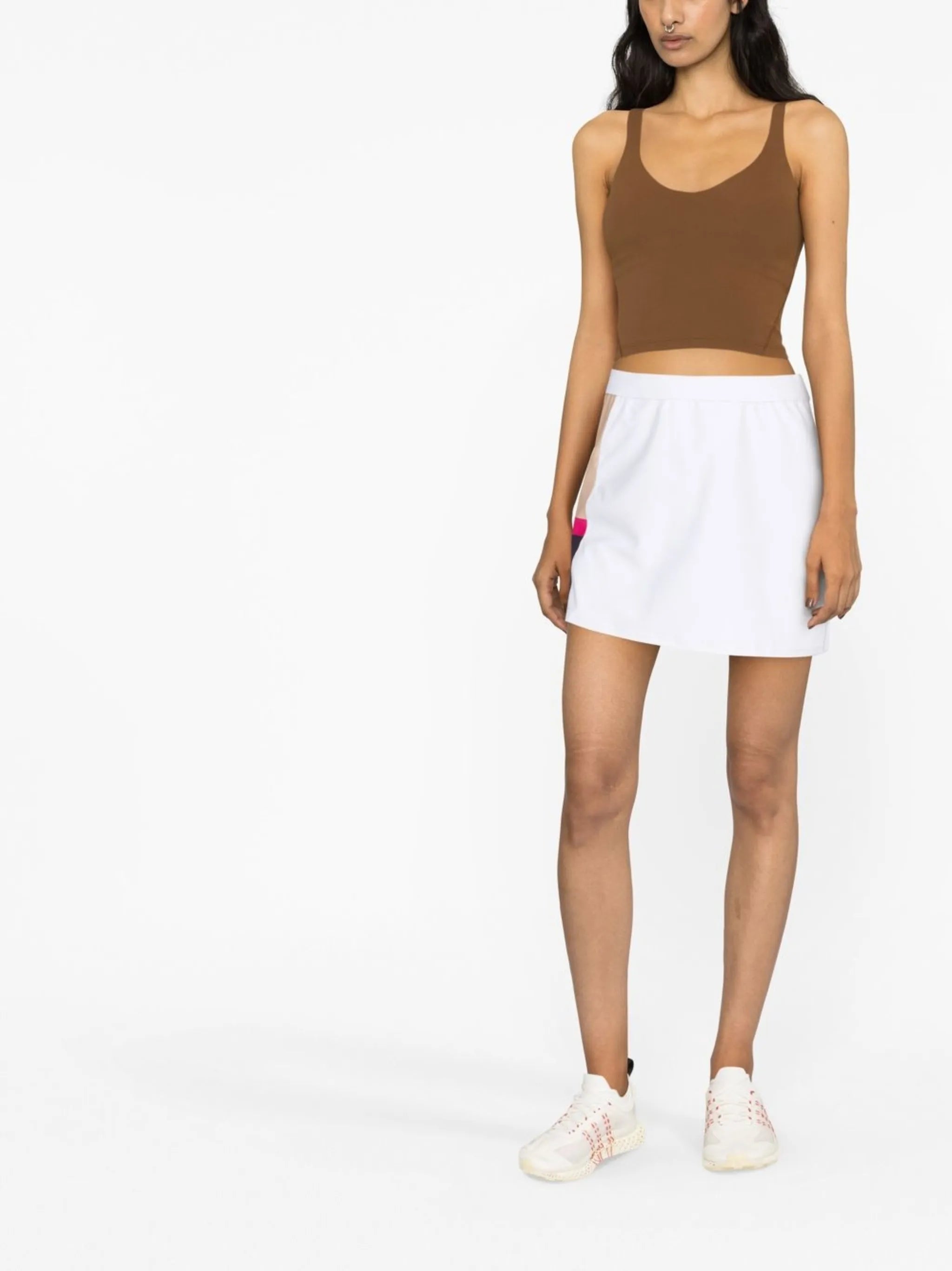 colour-block tennis skort