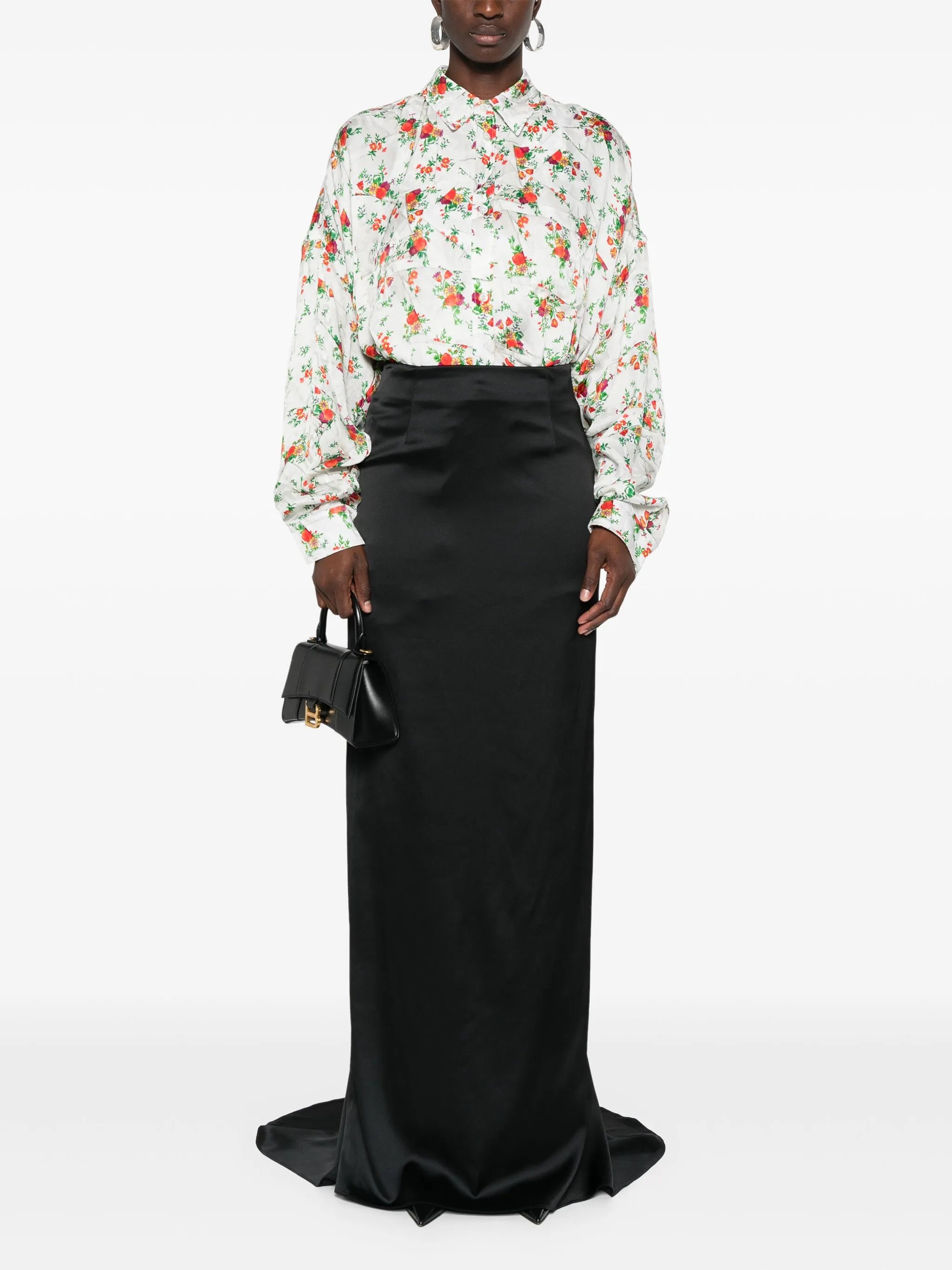floor-length maxi skirt