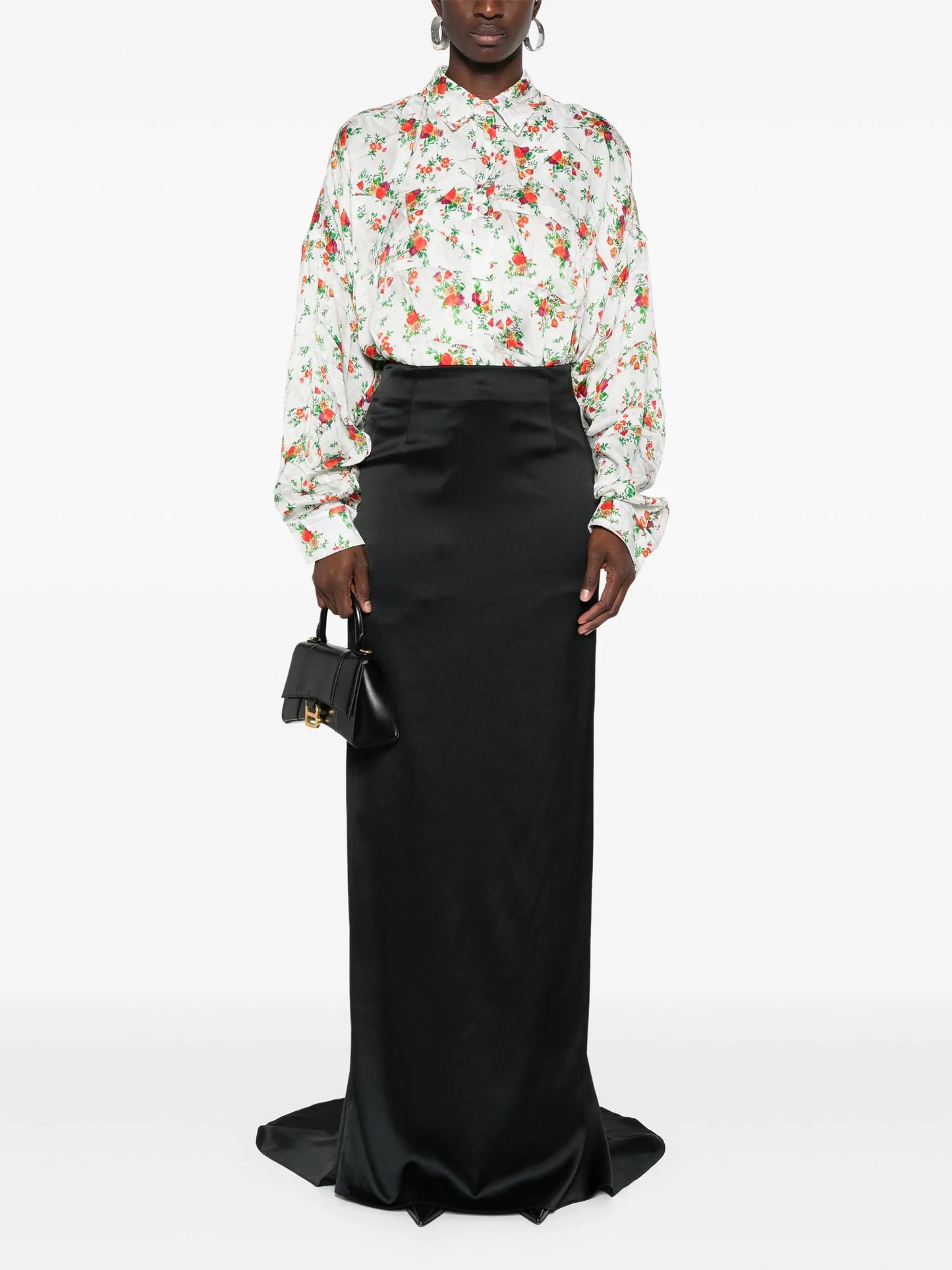 floor-length maxi skirt