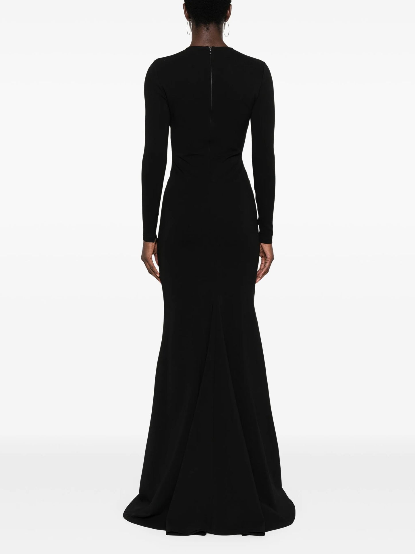 long-sleeved jersey gown