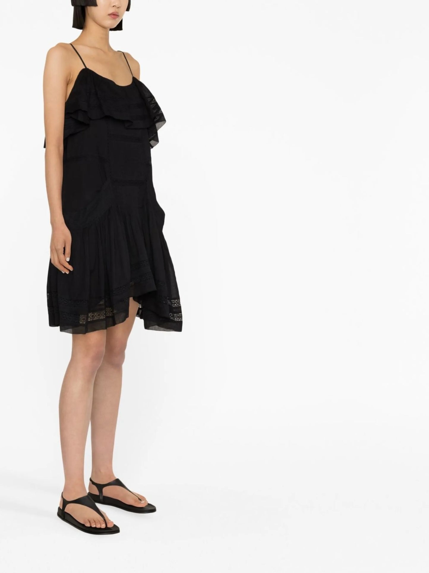 Moly tiered broderie-anglaise minidress