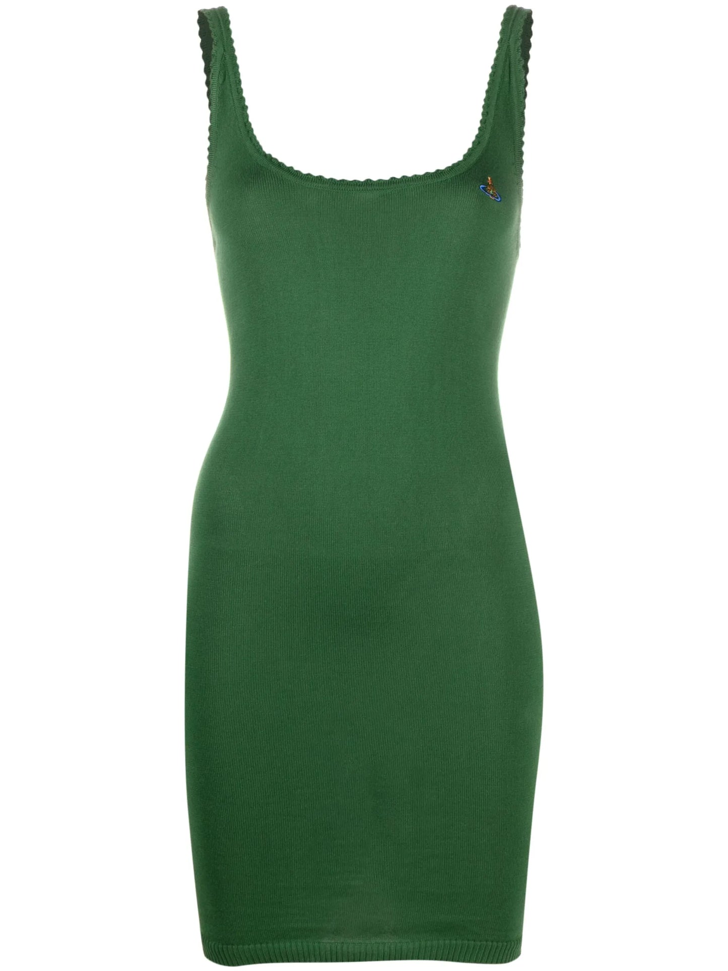Orb embroidered knitted dress