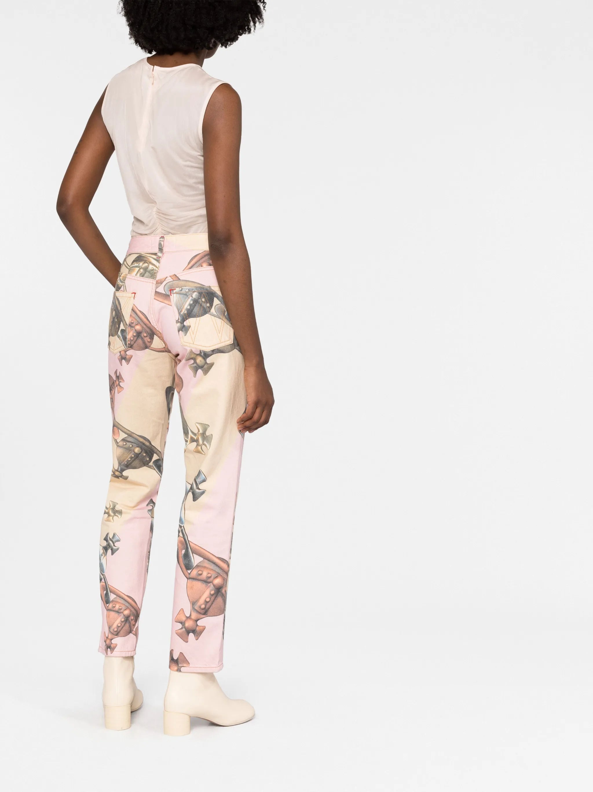Harris logo-print cotton jeans