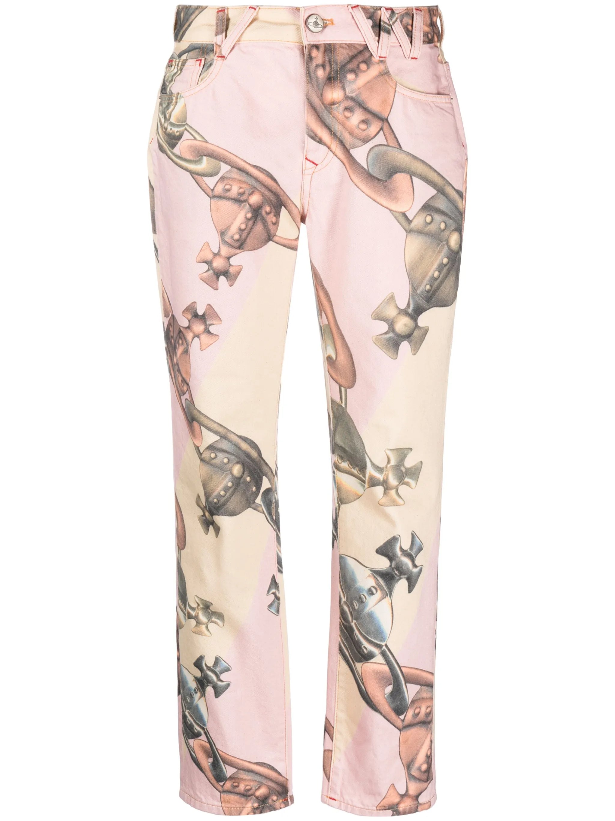 Harris logo-print cotton jeans