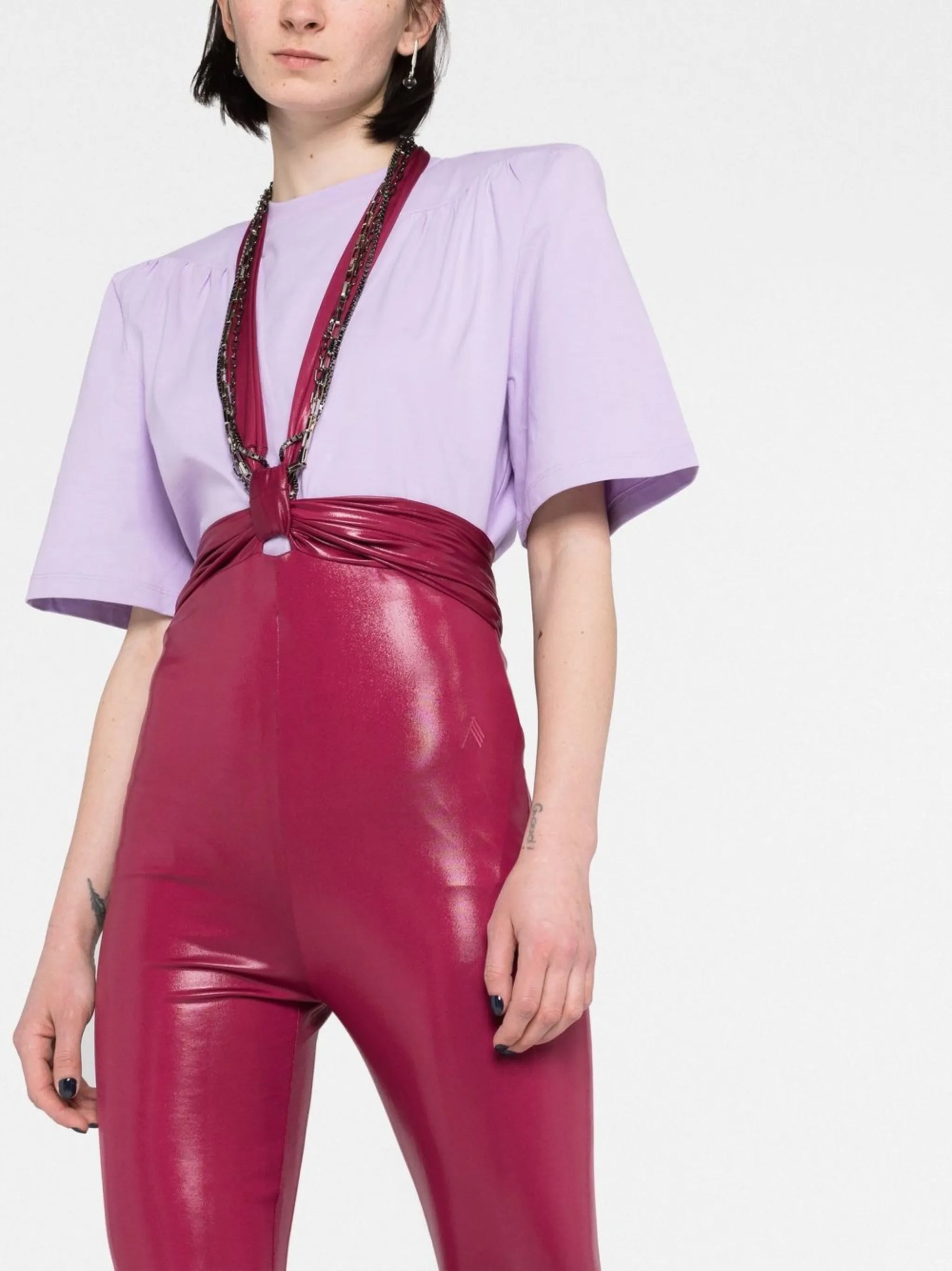 Ruby neck-strap leggings