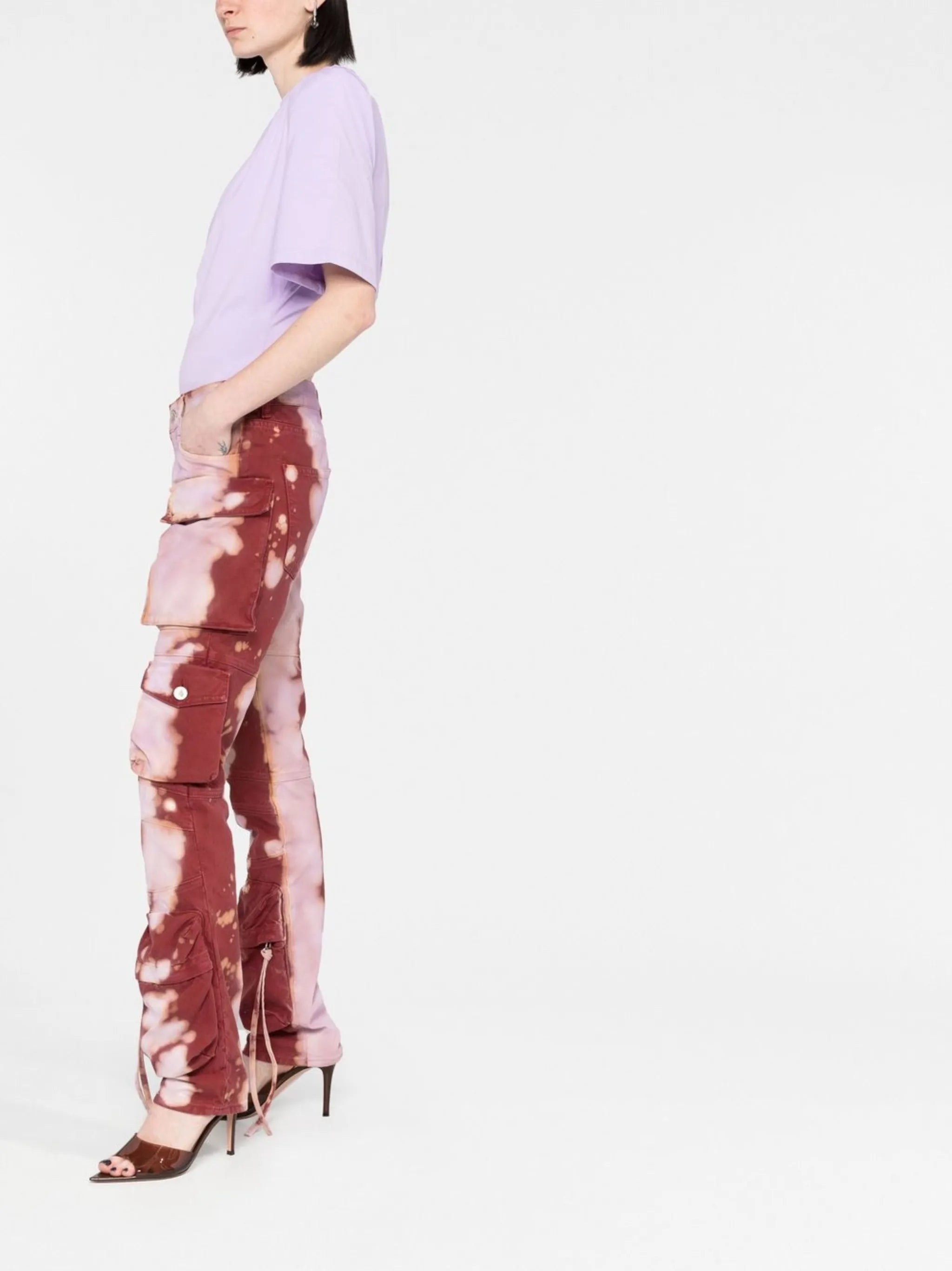 Essie tie-dye cargo trousers