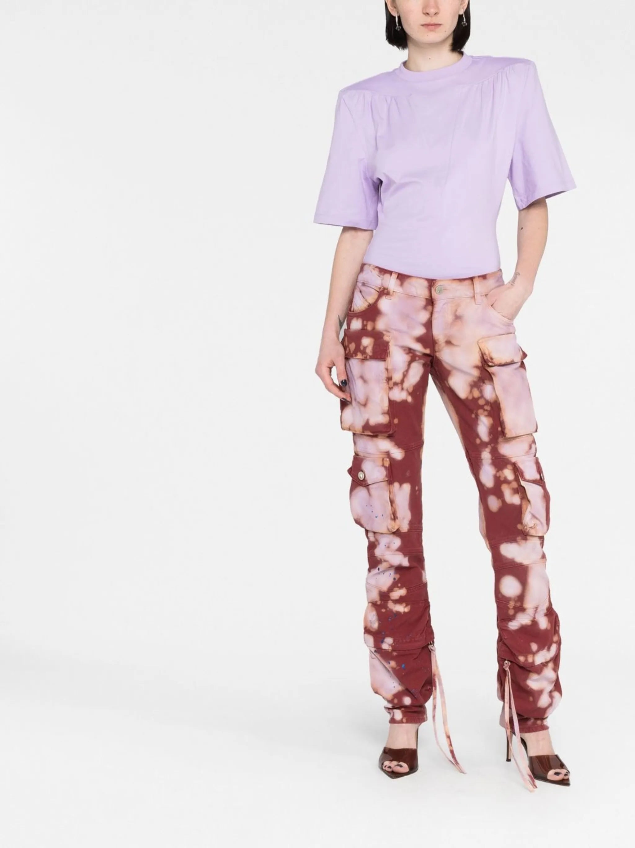 Essie tie-dye cargo trousers