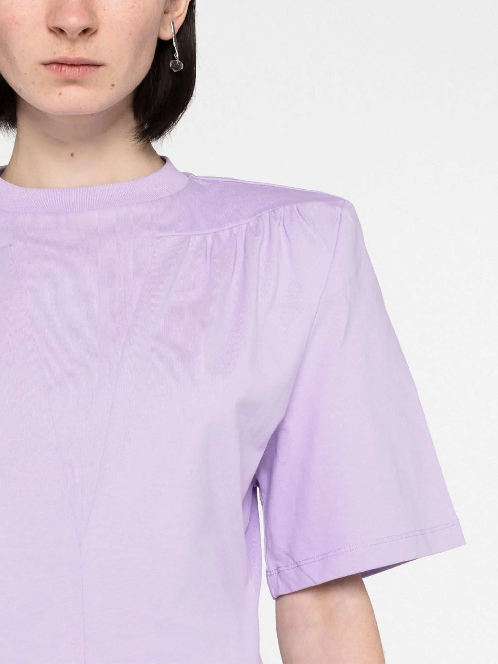 Jewel cut-out cotton T-shirt