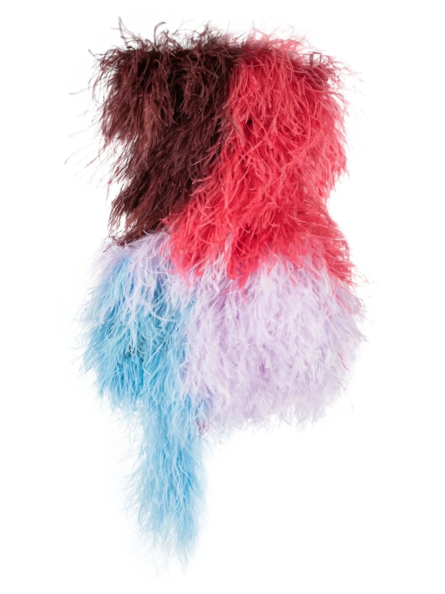 Keri feather-embellished minidress