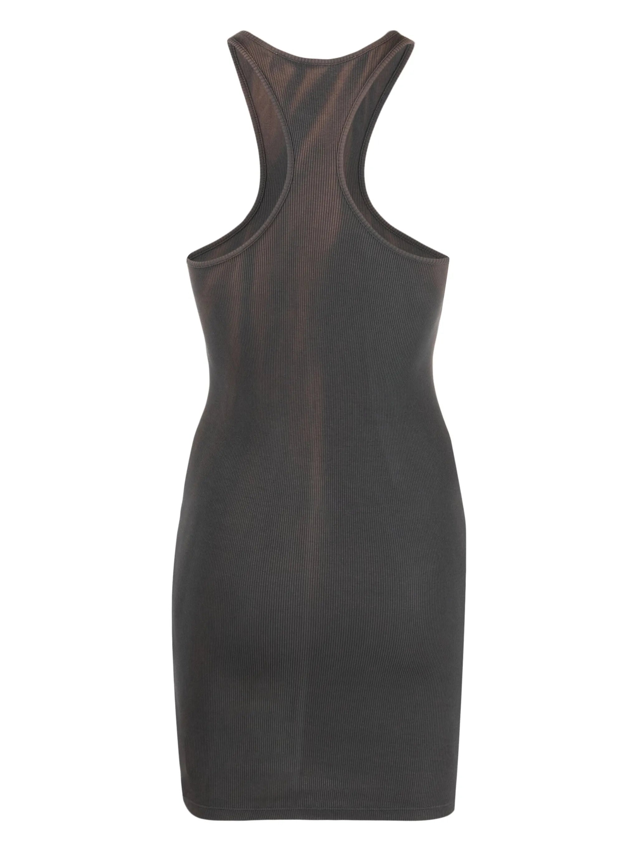logo-detail tie-dye sleeveless minidress