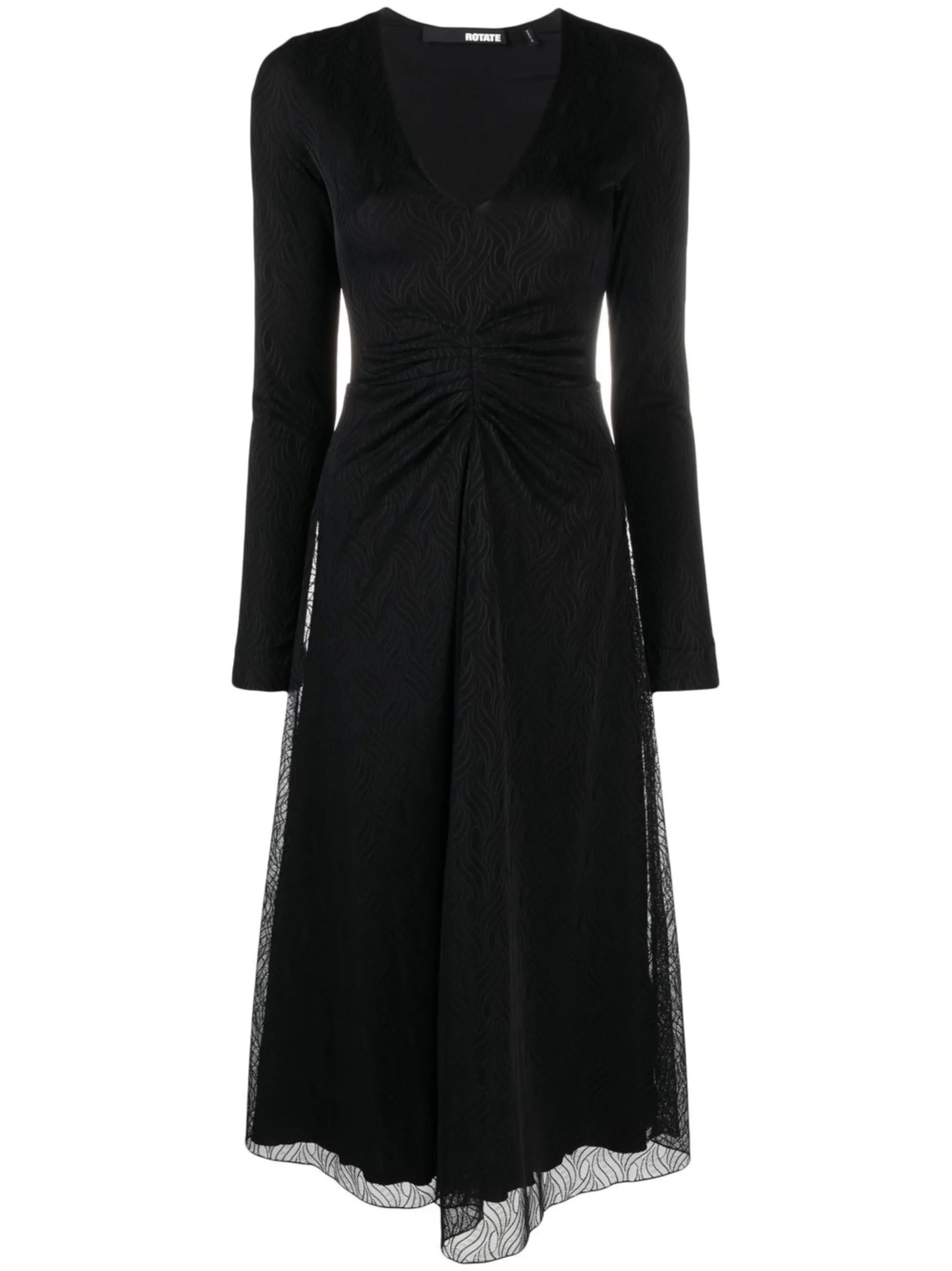 Sierra ruched-detail midi dress