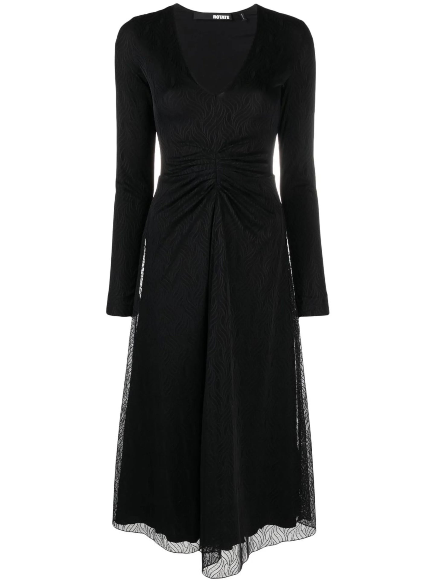 Sierra ruched-detail midi dress