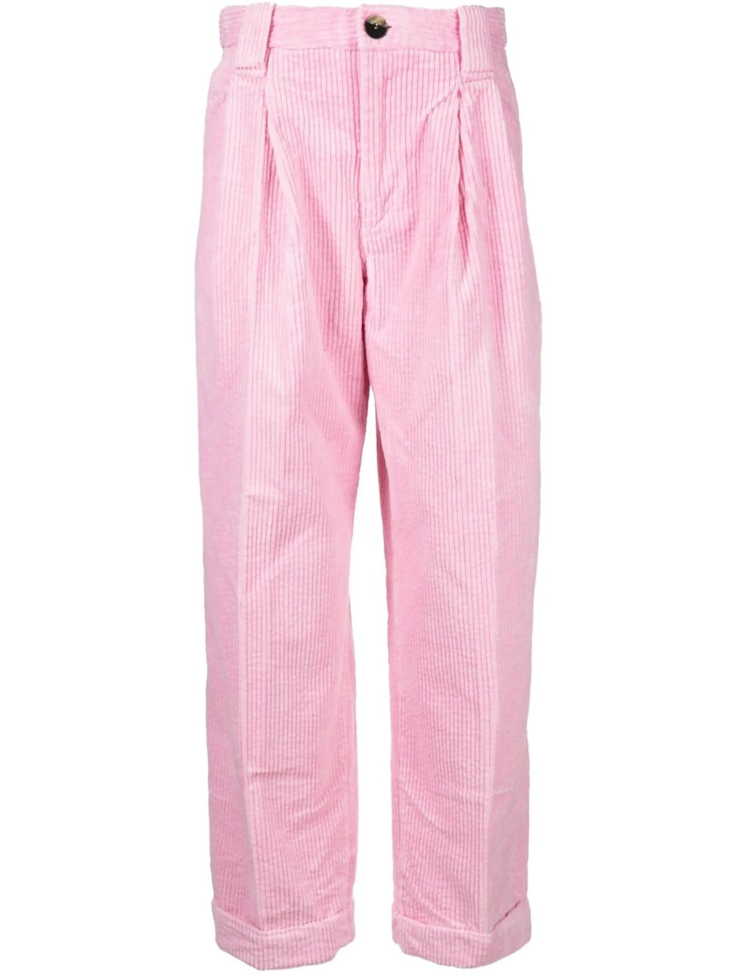 wide-leg corduroy trousers