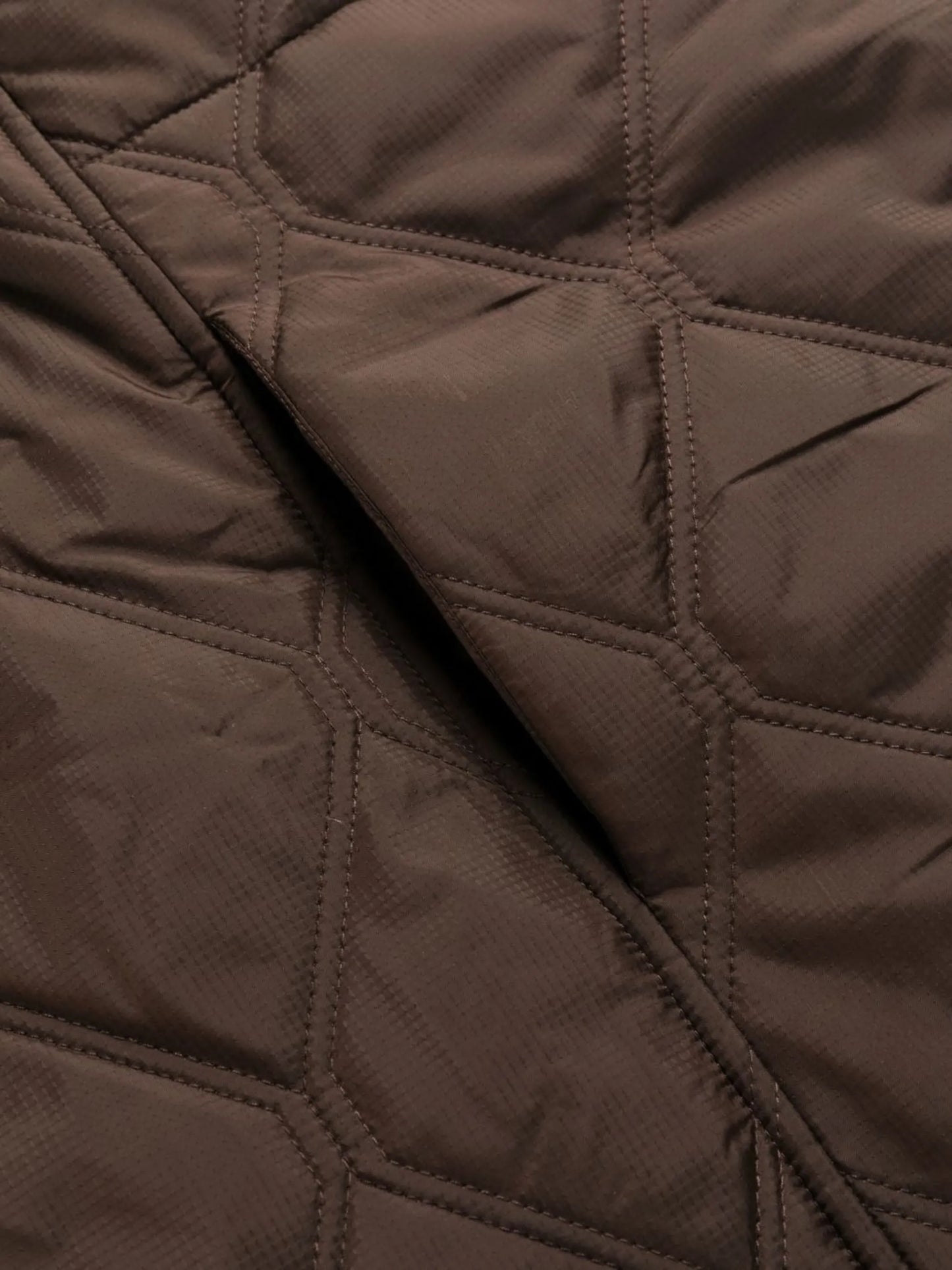 recycled polyester quilted coat