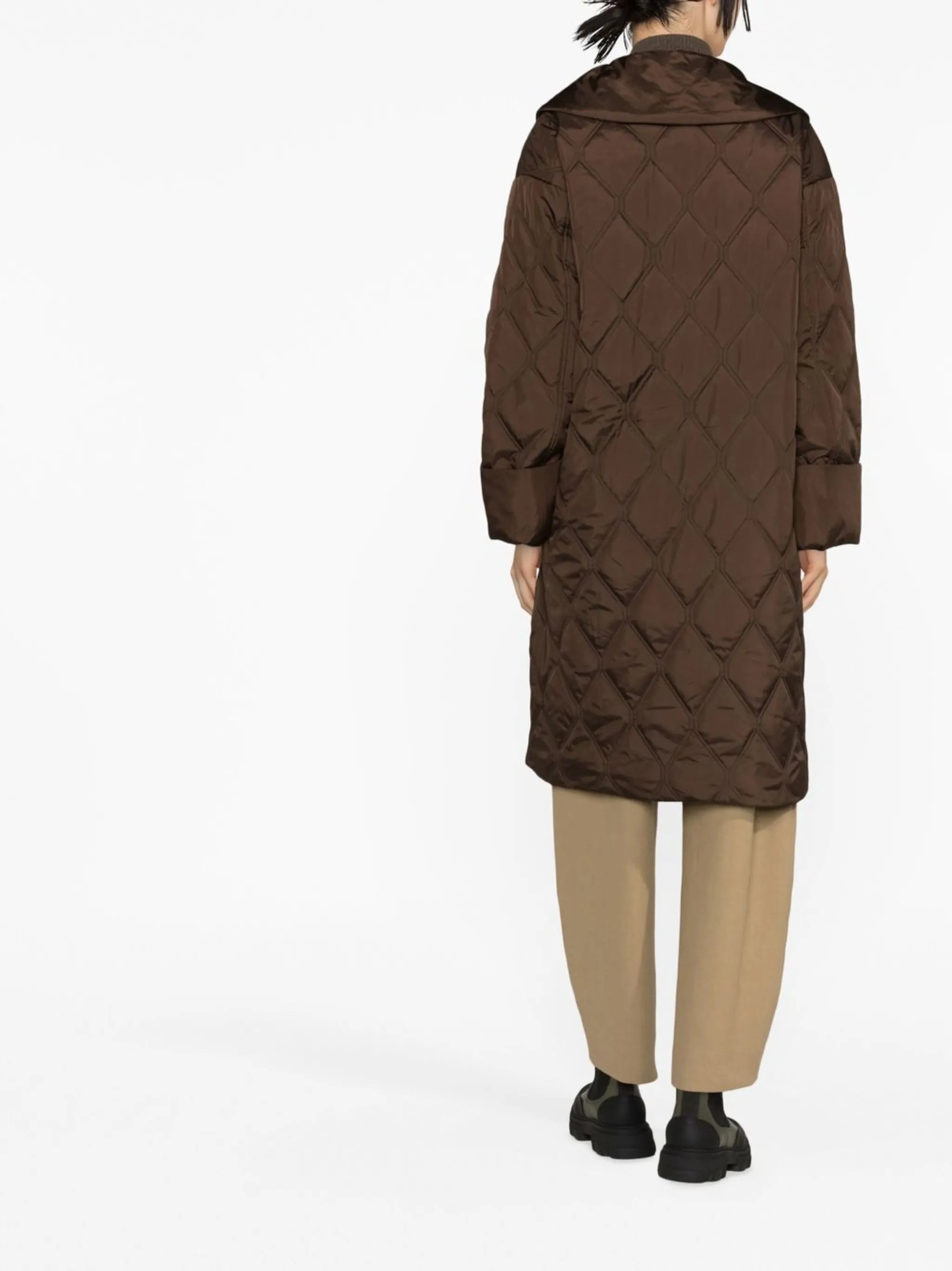 recycled polyester quilted coat