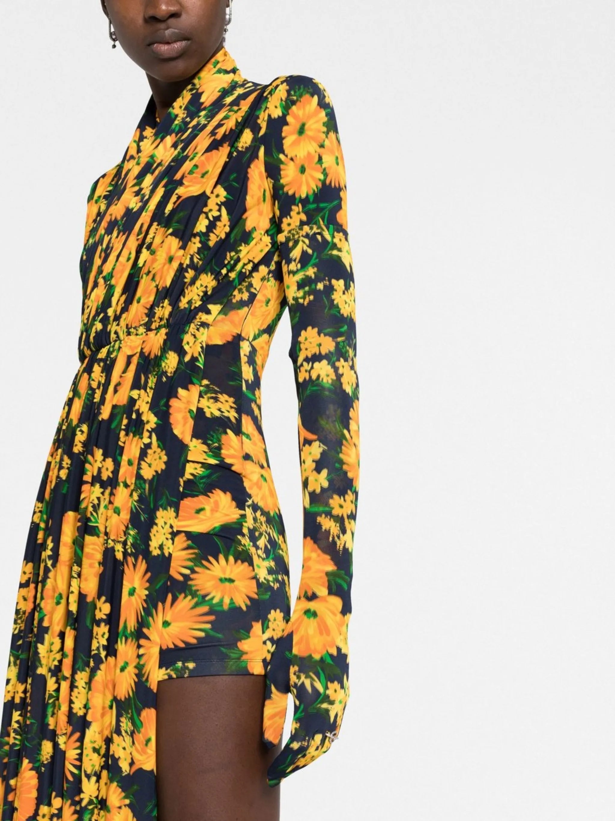 floral-print playsuit