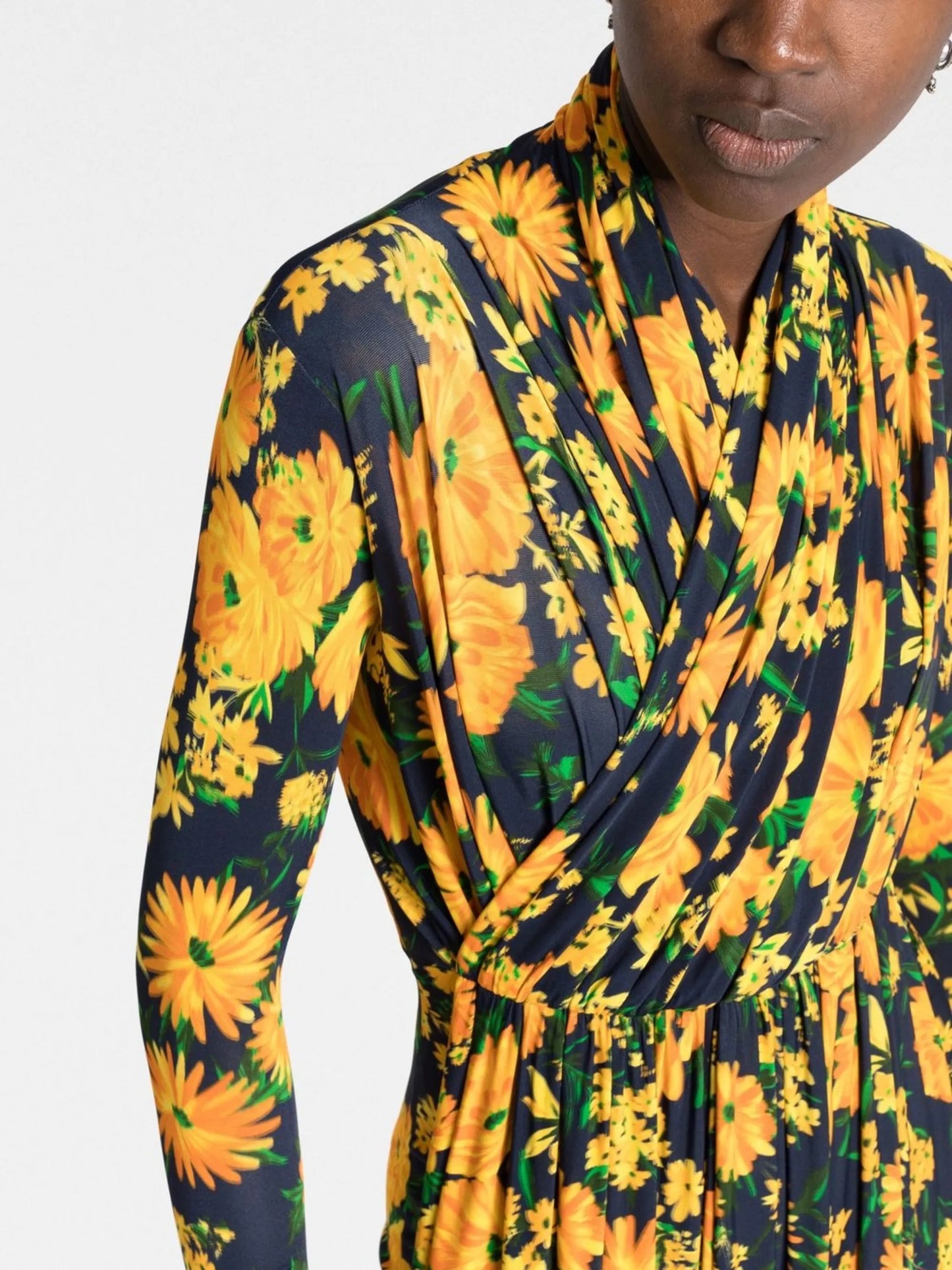 floral-print playsuit