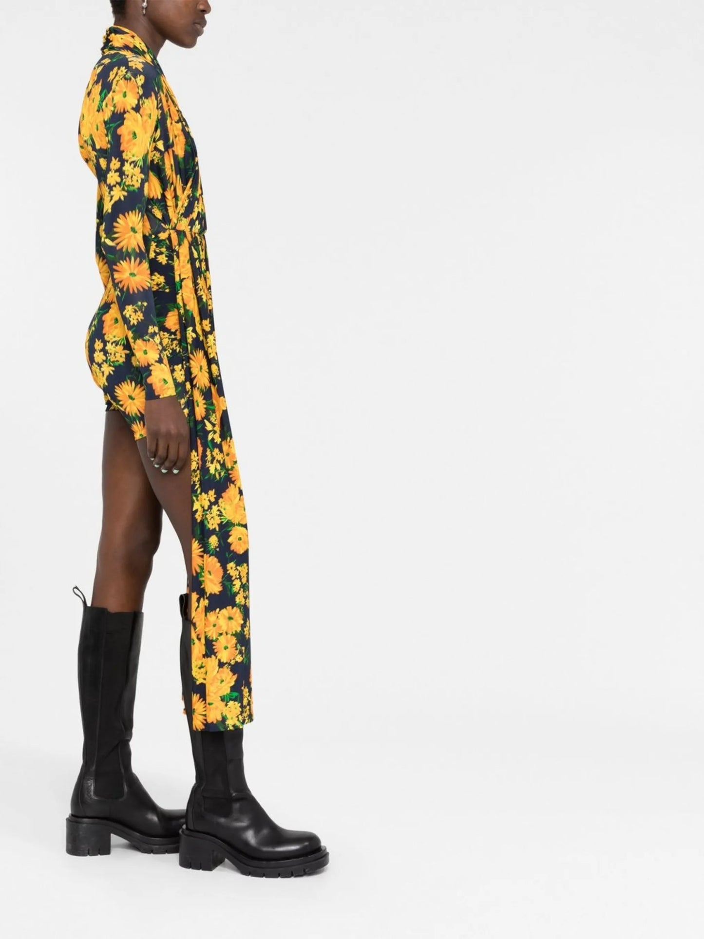 floral-print playsuit