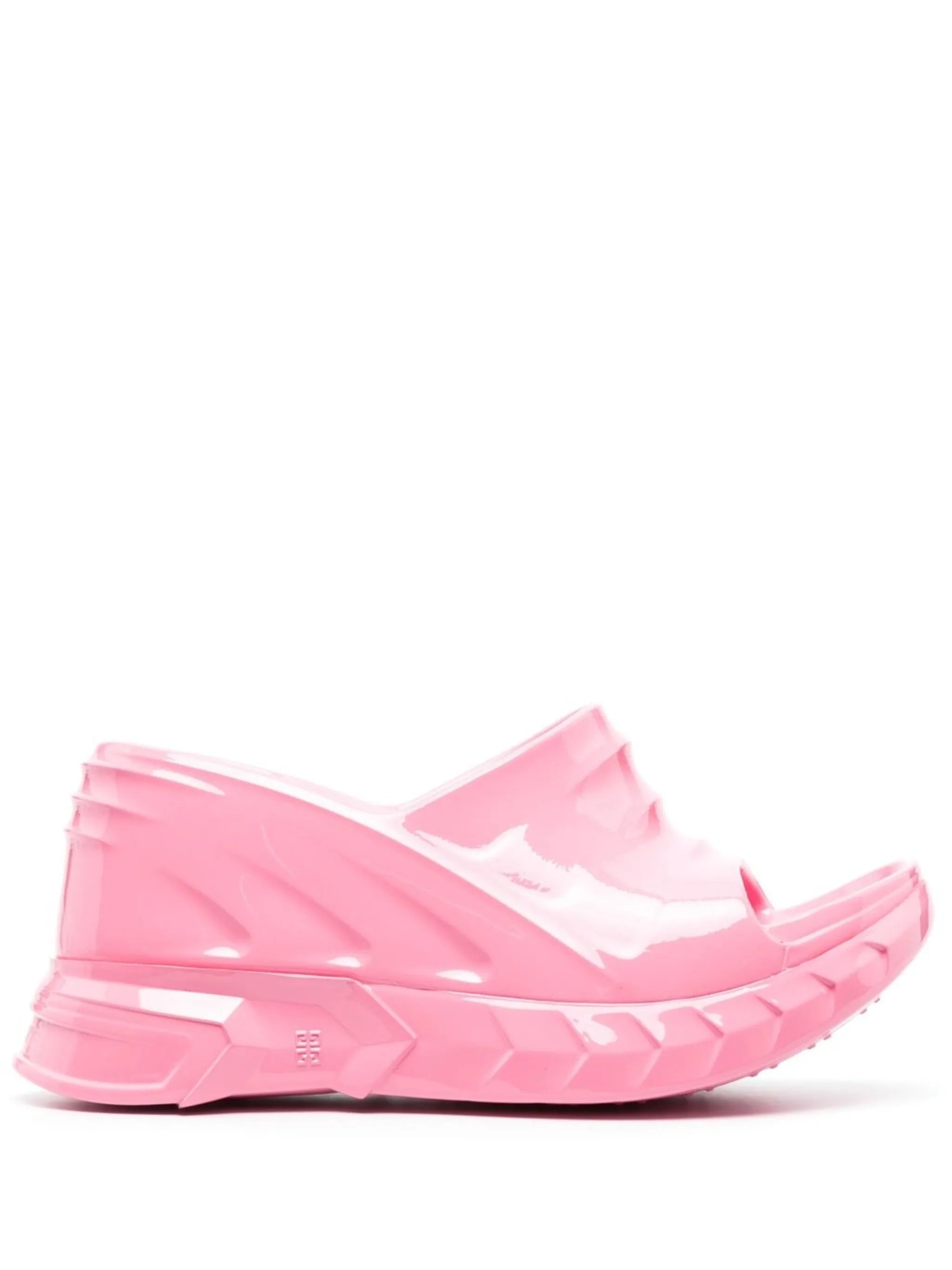 Marshmallow wedge sandals