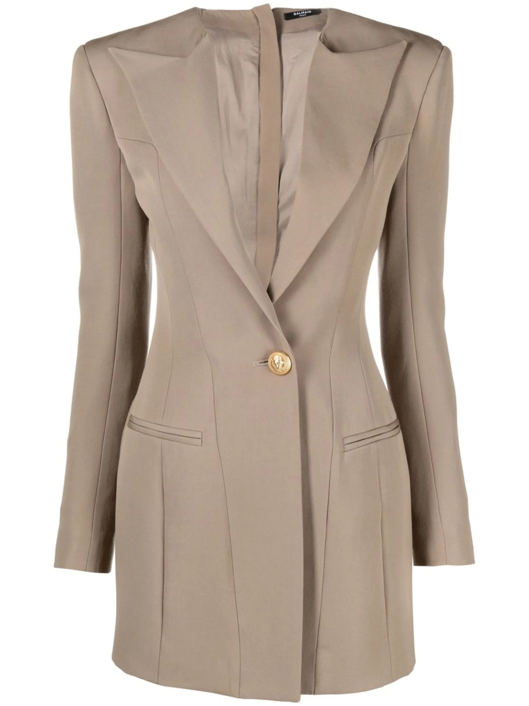 single-breasted blazer dress