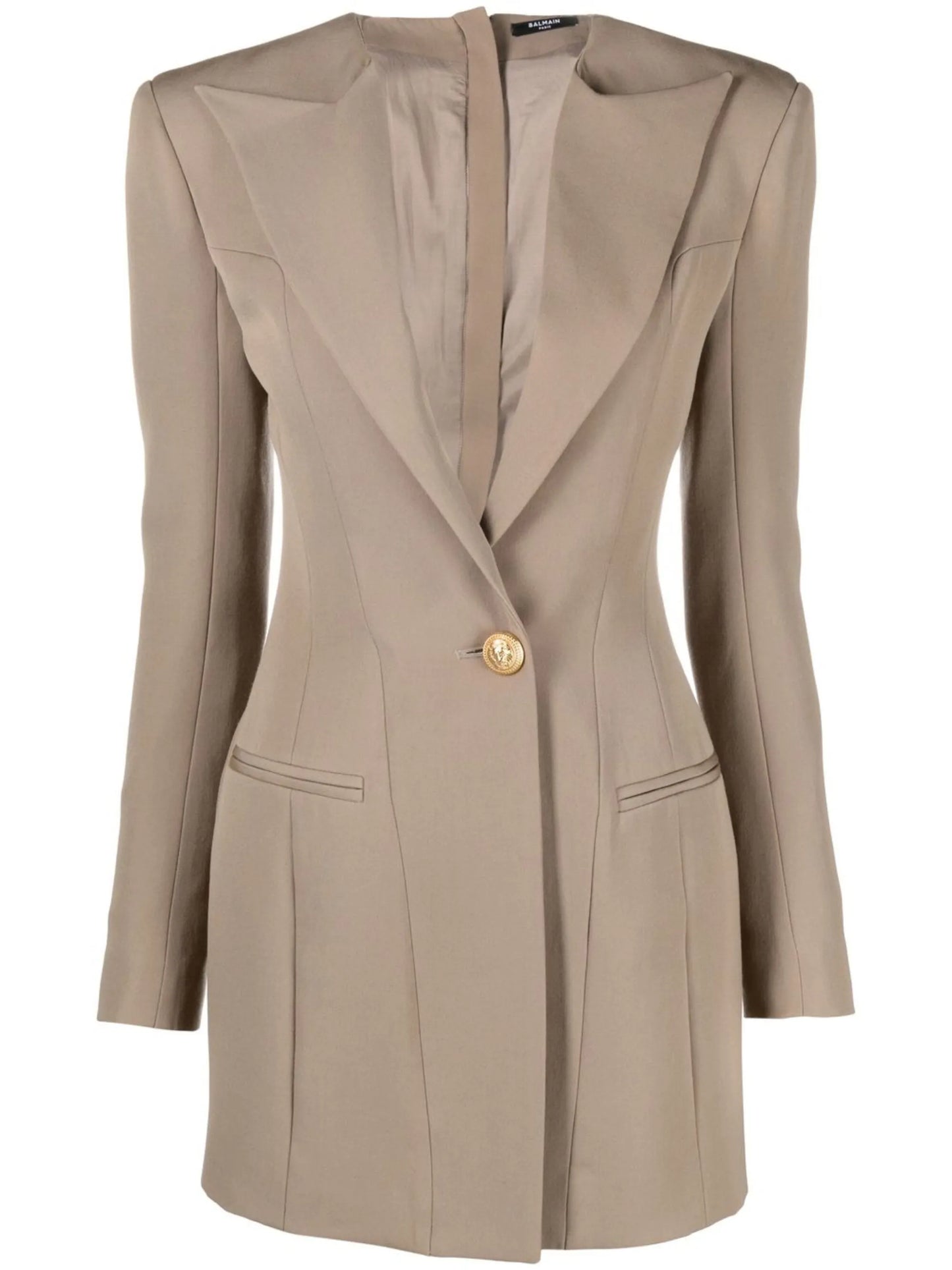 single-breasted blazer dress