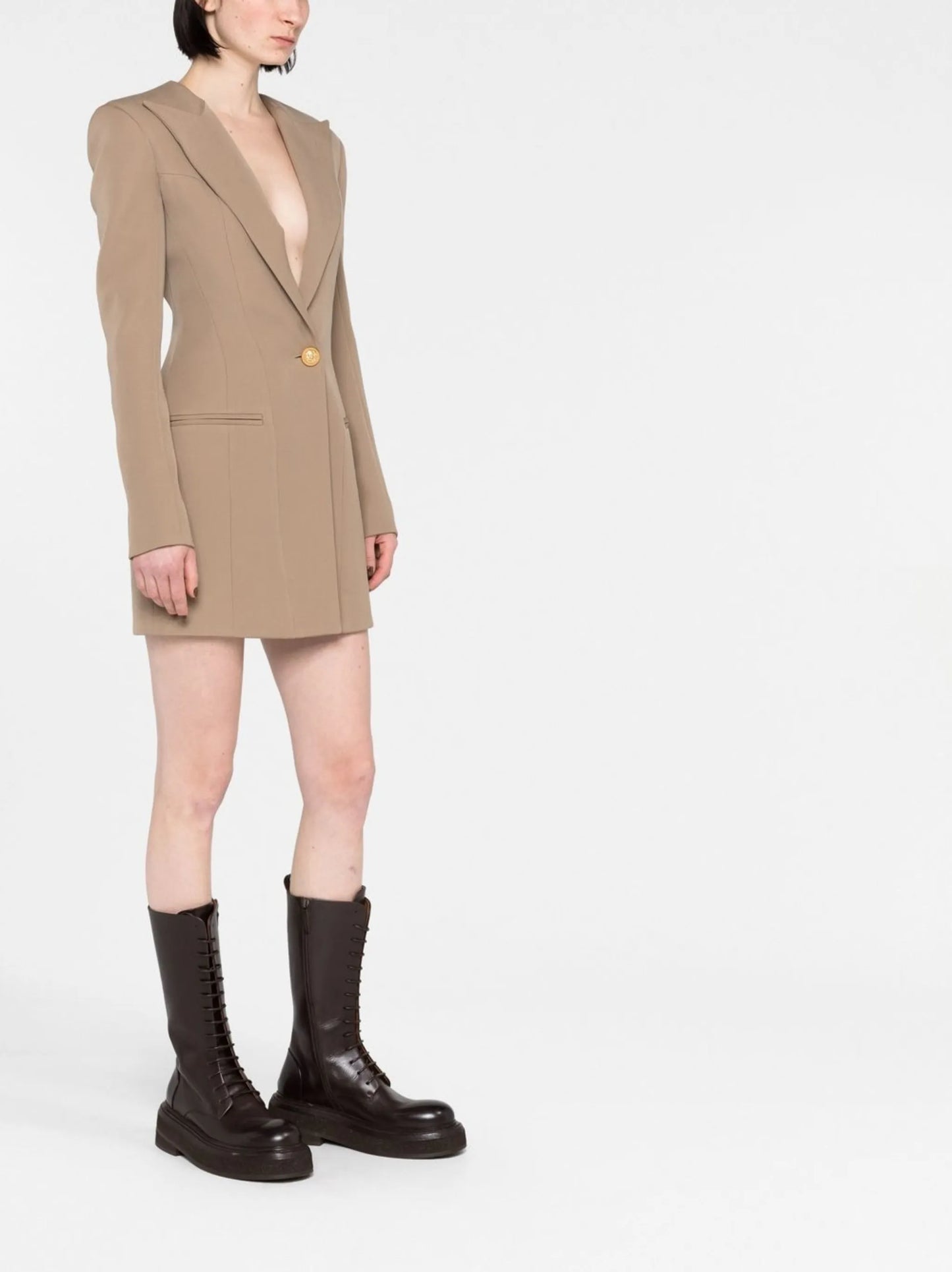single-breasted blazer dress
