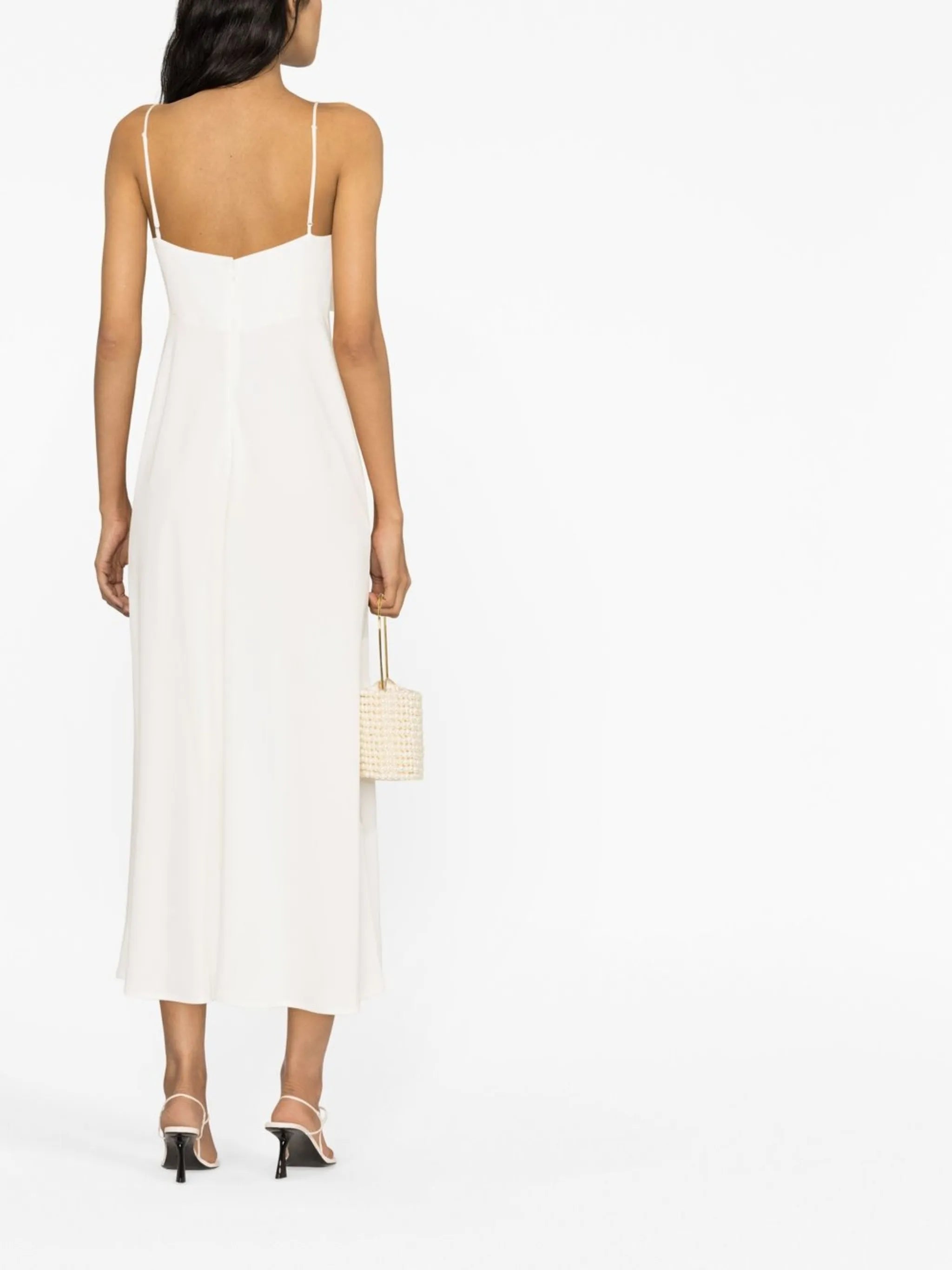 Leanna bow-embellished midi dress