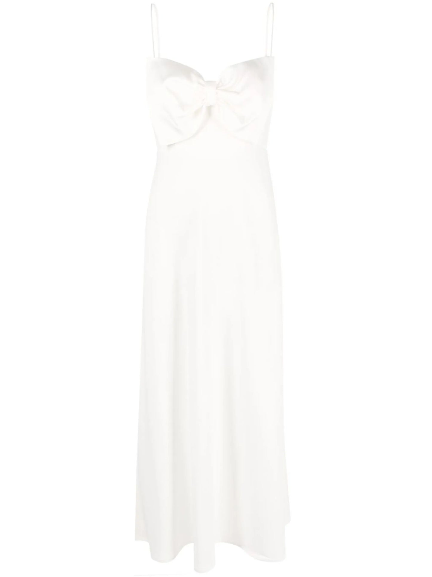 Leanna bow-embellished midi dress