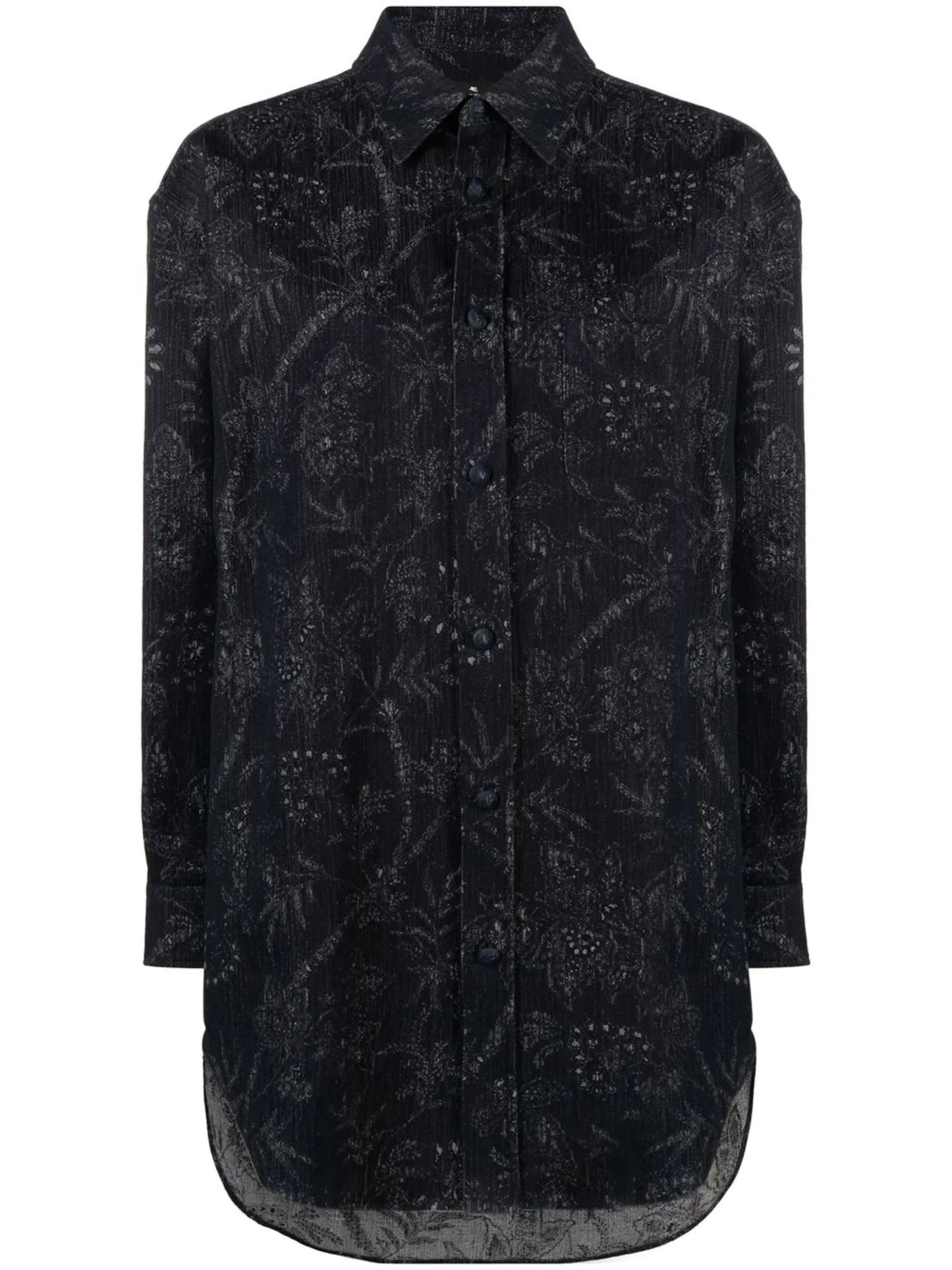 paisley-print long-sleeved shirt
