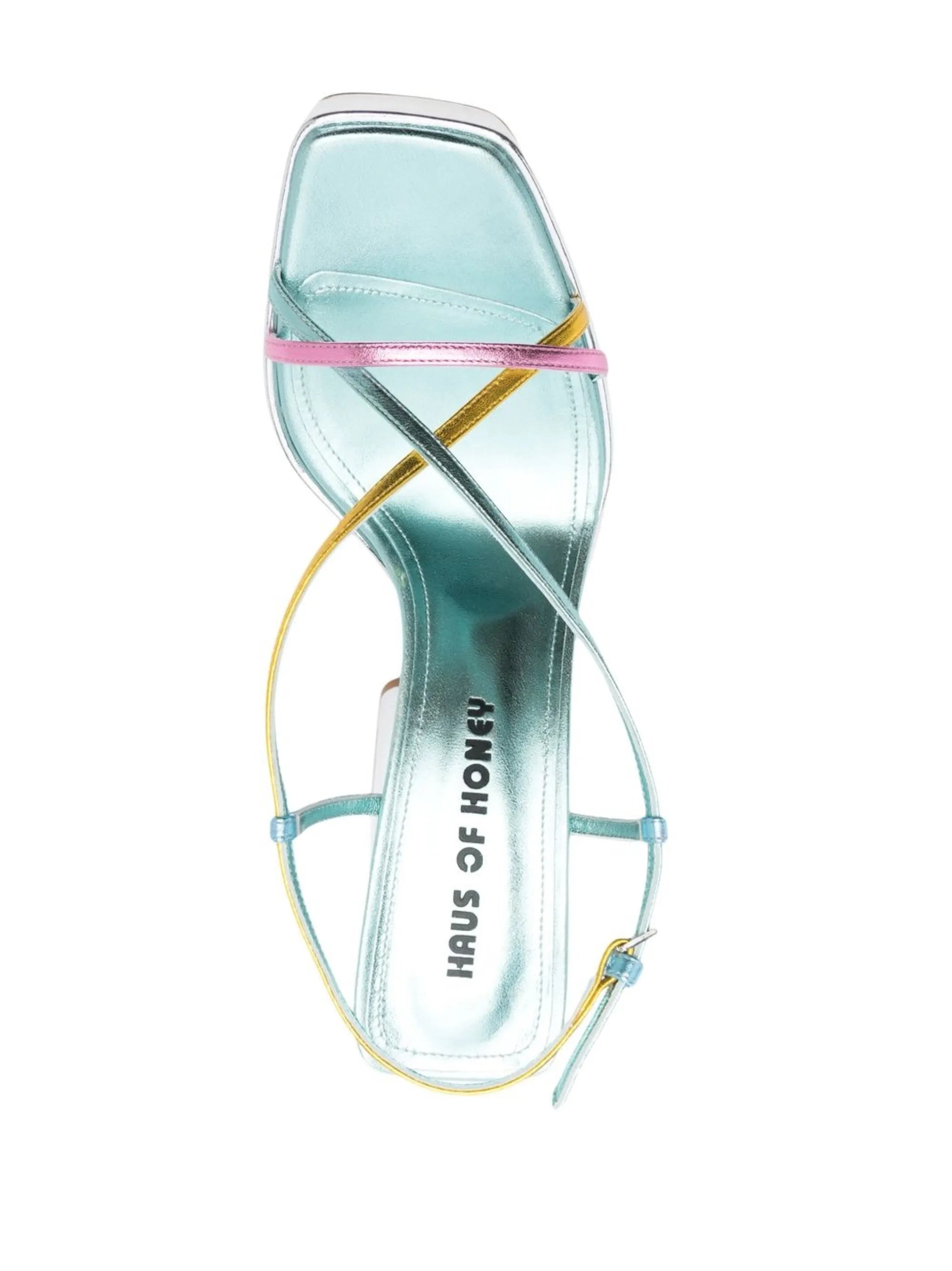 135mm metallic platform sandals