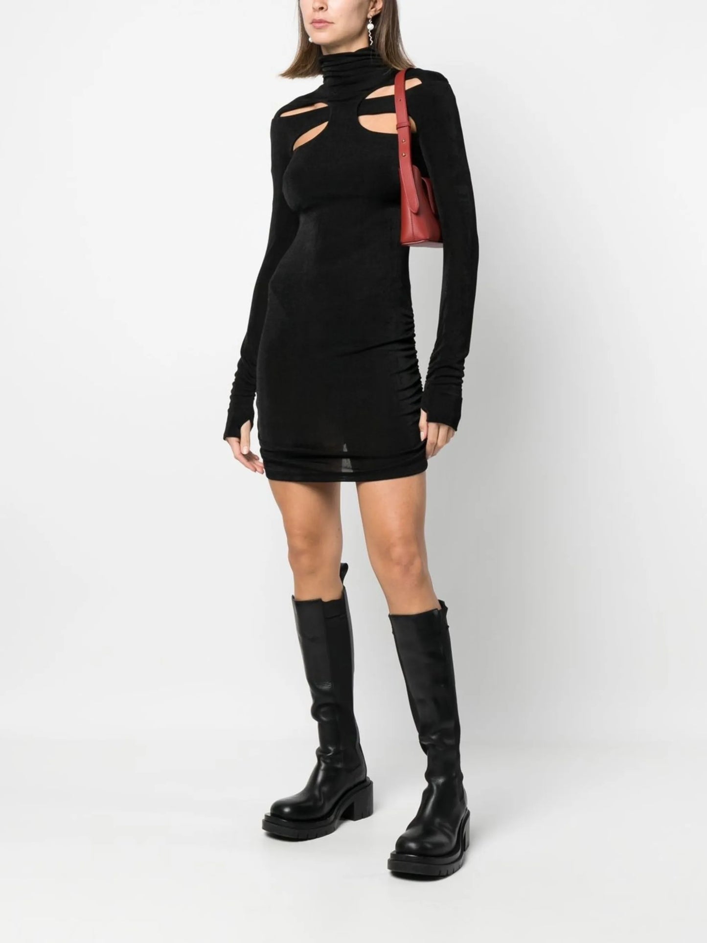 cut out-detail mini dress