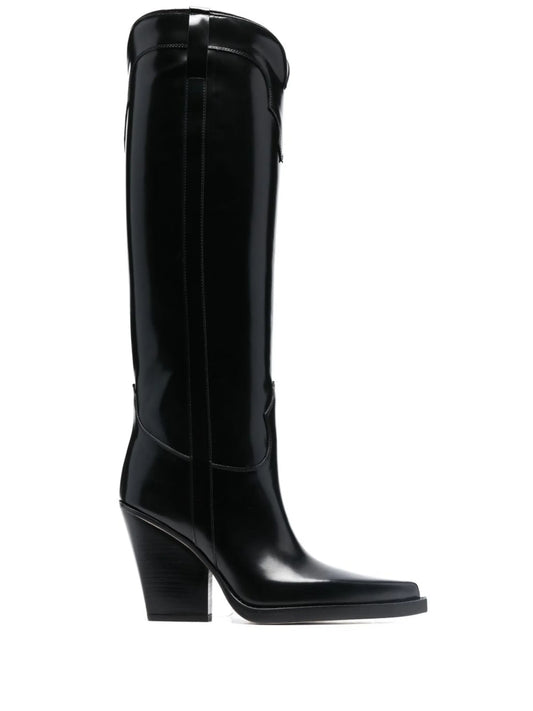 90mm pointed-toe knee-high boots